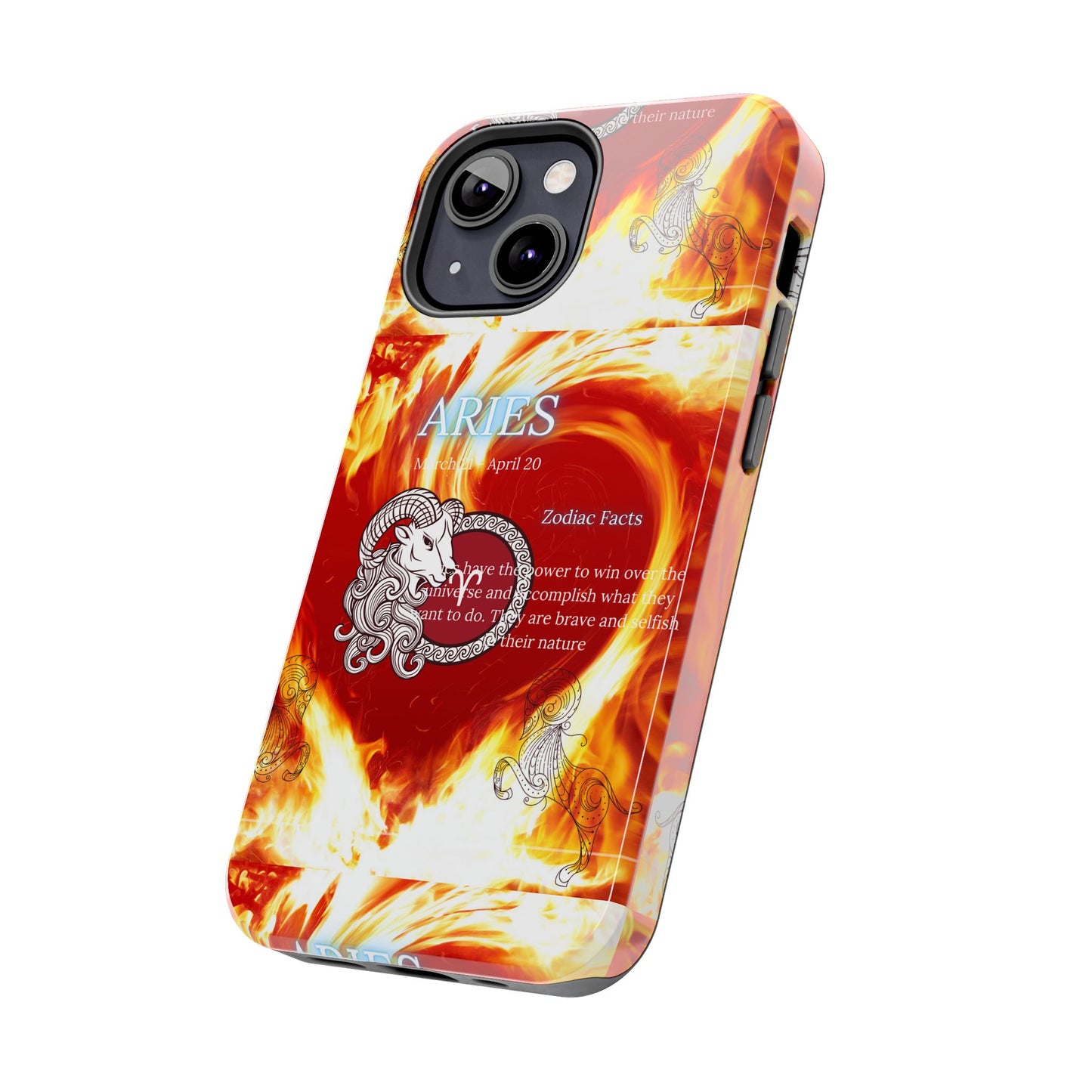 Aries Zodiac Phone Cases, Astrology, Bold Design, Gift for Her, Unique, Durable Cellphone Cover