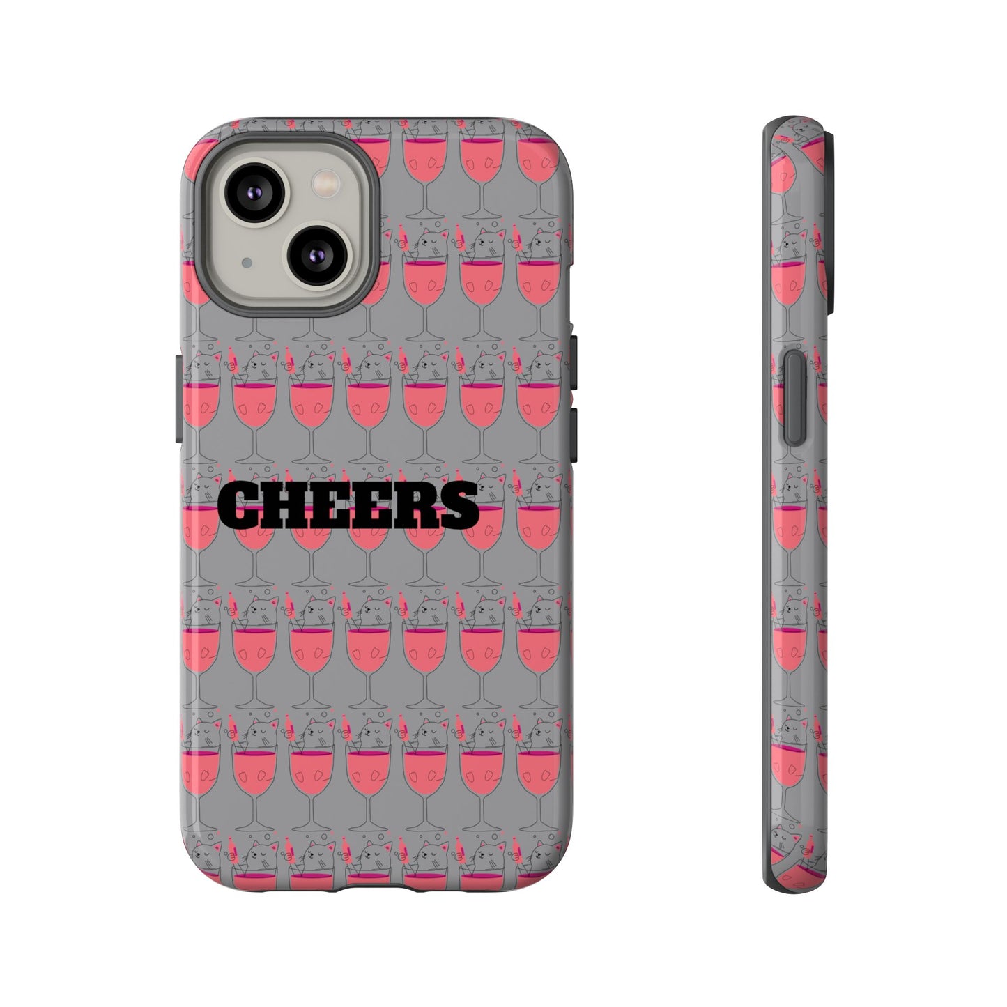Cheers Phone Case, Fun Protective Case for Party Lovers, Gift for Birthdays, Anniversaries, Graduation, Custom Phone Cover
