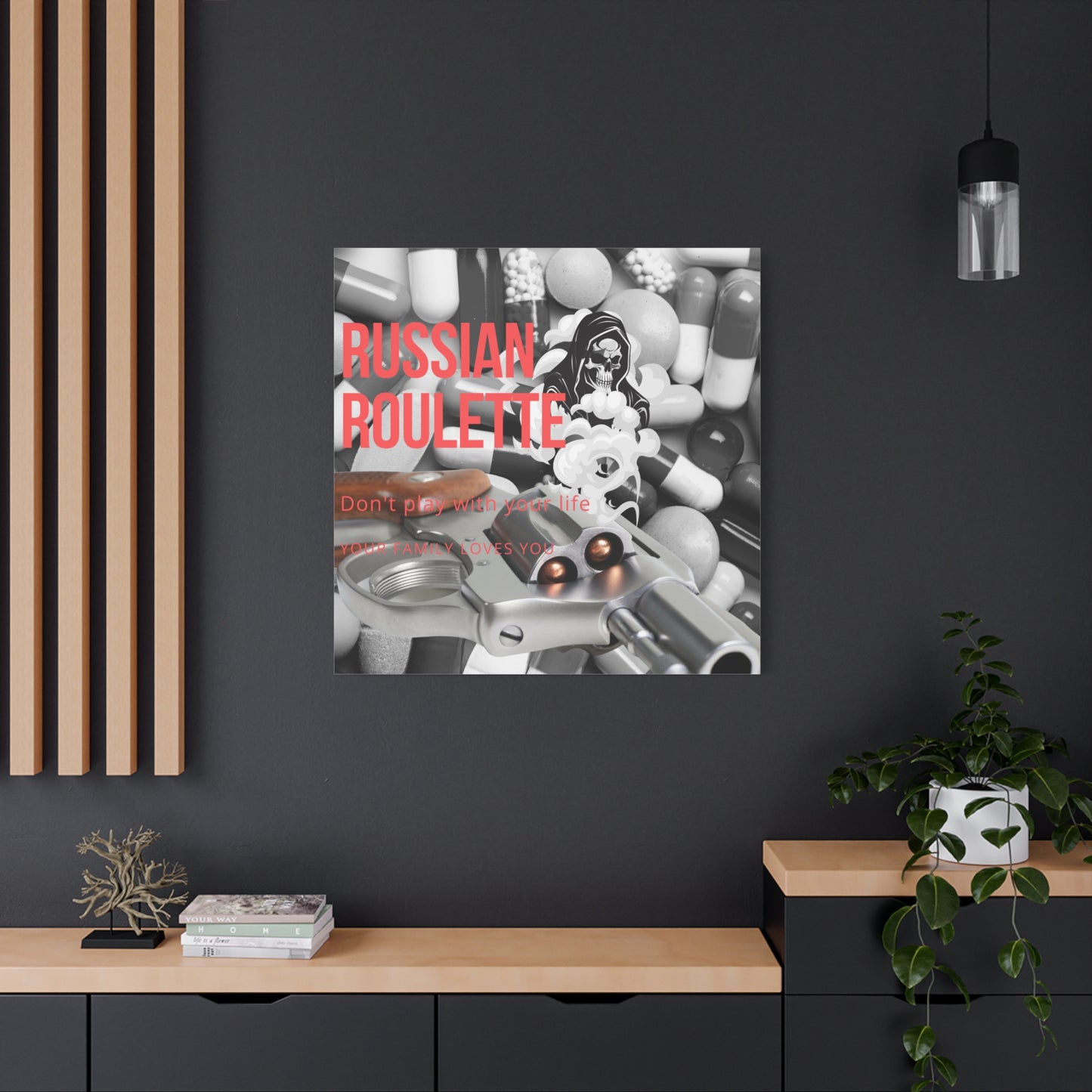 Bold Message Canvas Art, Wall Decor for Awareness, Mental Health Awareness, Home Office Decor, Unique Gift Idea