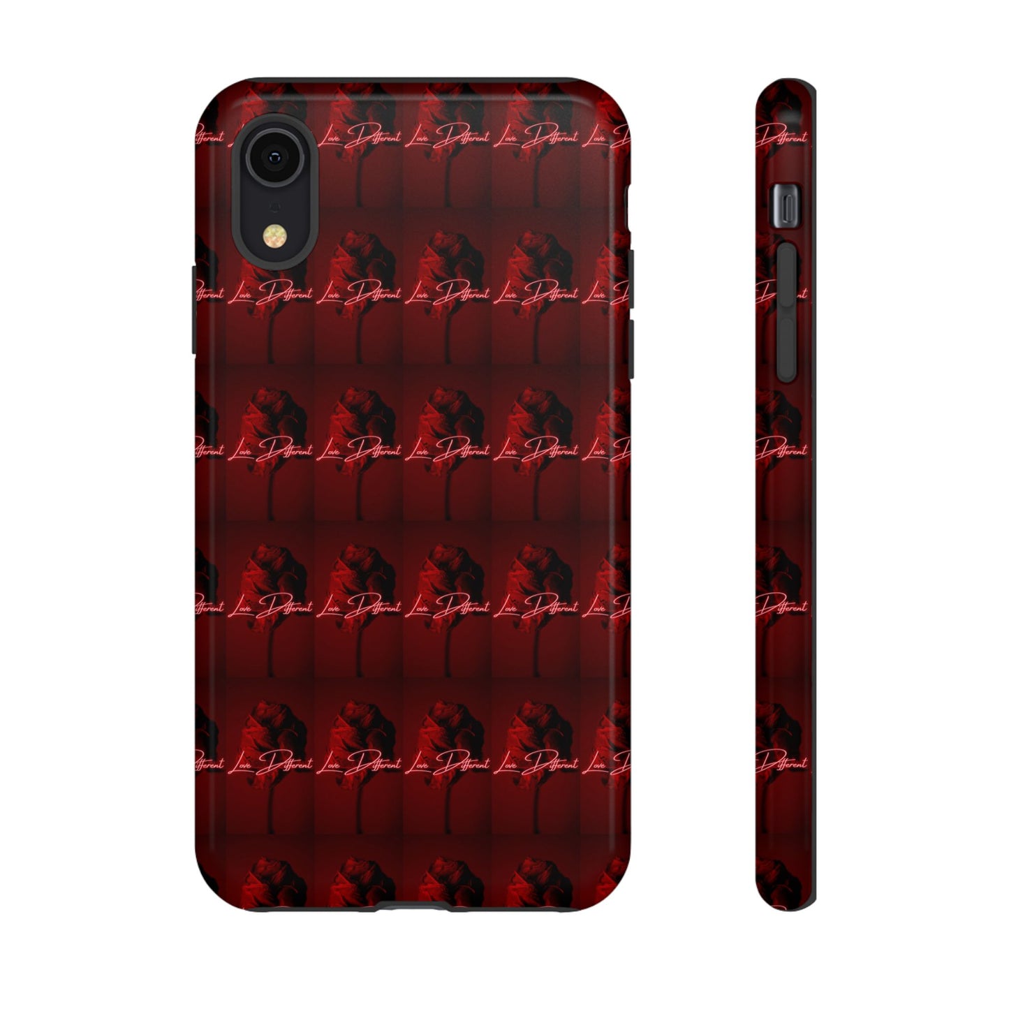 Red Patterned Phone Case | Tough Cases for Stylish Protection, Trendy Cell Cover, Unique Gifts for Tech Lovers, Modern Design