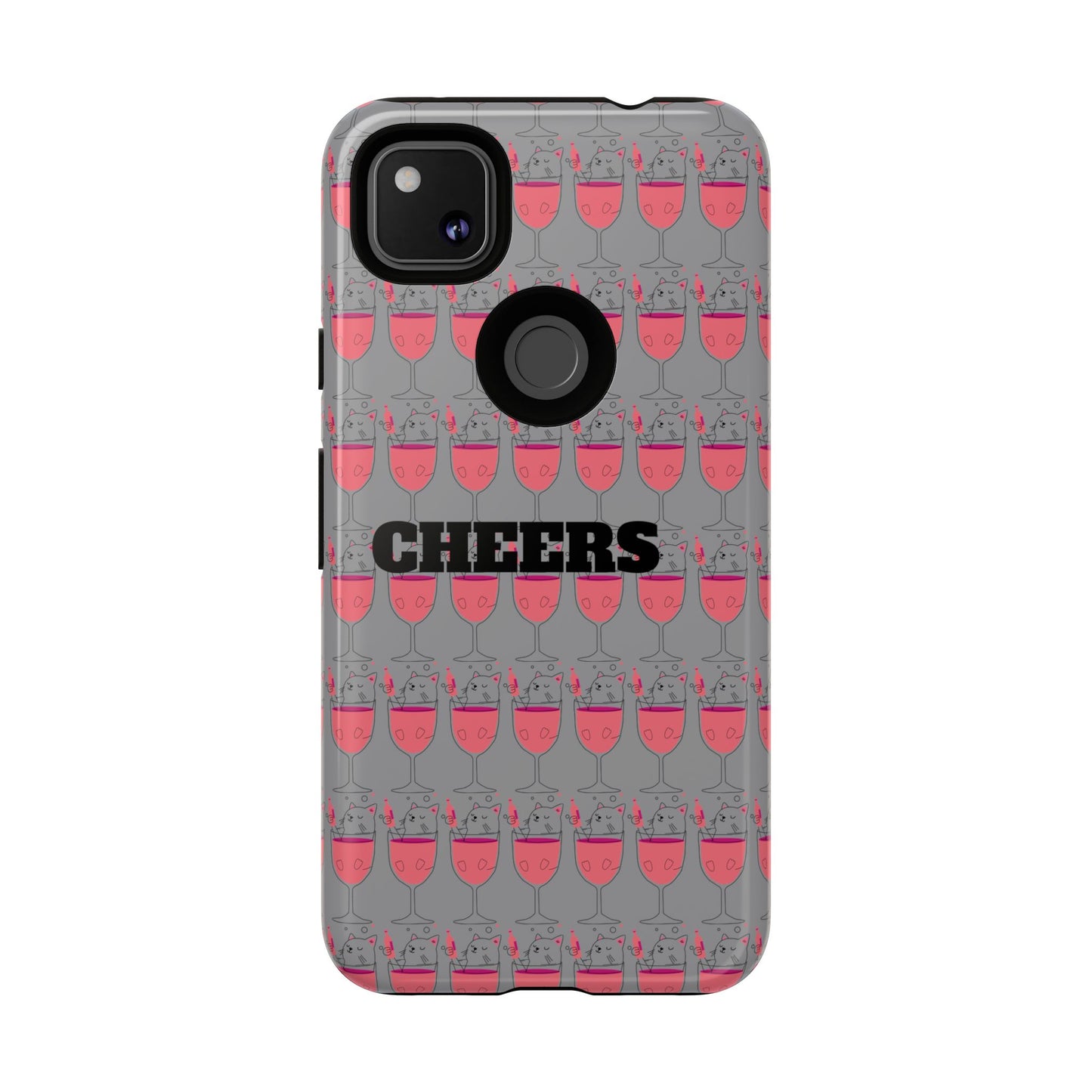 Cheers Phone Case, Fun Protective Case for Party Lovers, Gift for Birthdays, Anniversaries, Graduation, Custom Phone Cover