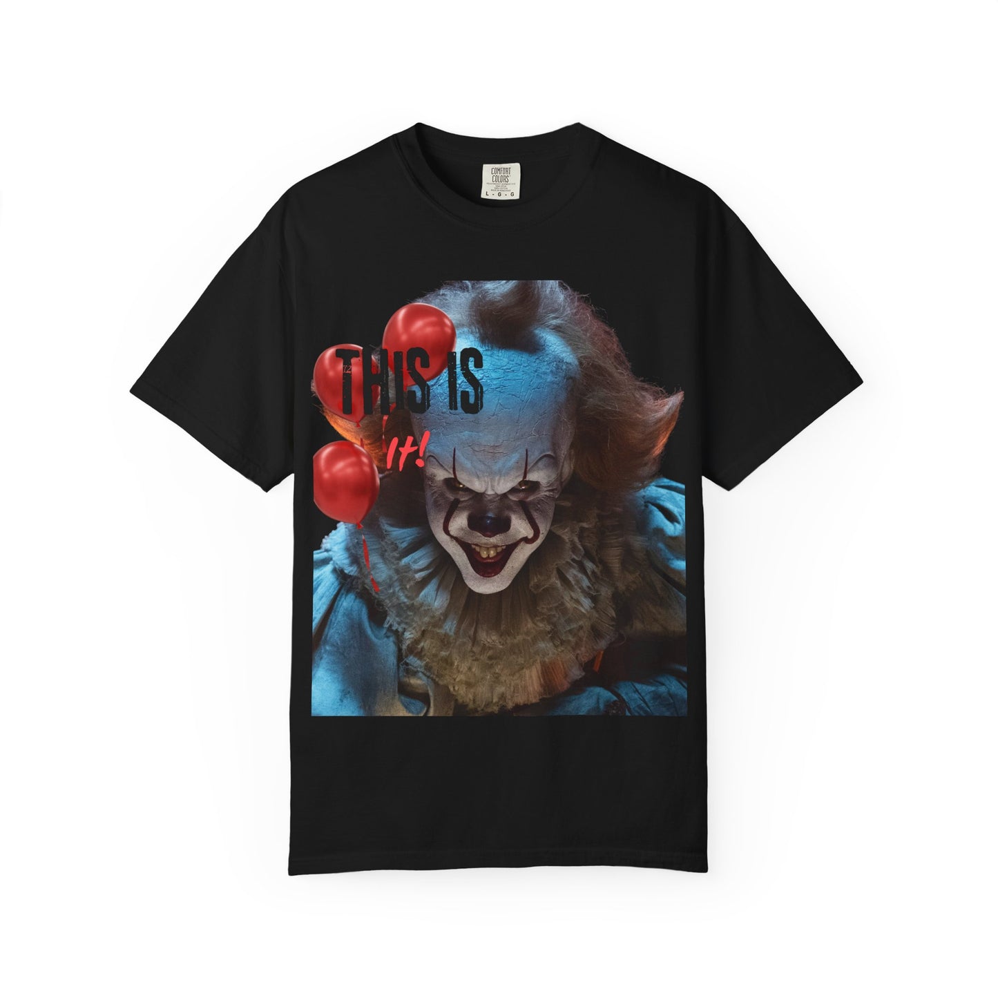Creepy Clown Graphic Tee - Perfect for Halloween, Horror Movie Lovers, Unisex Gift, Casual Wear, Spooky Events