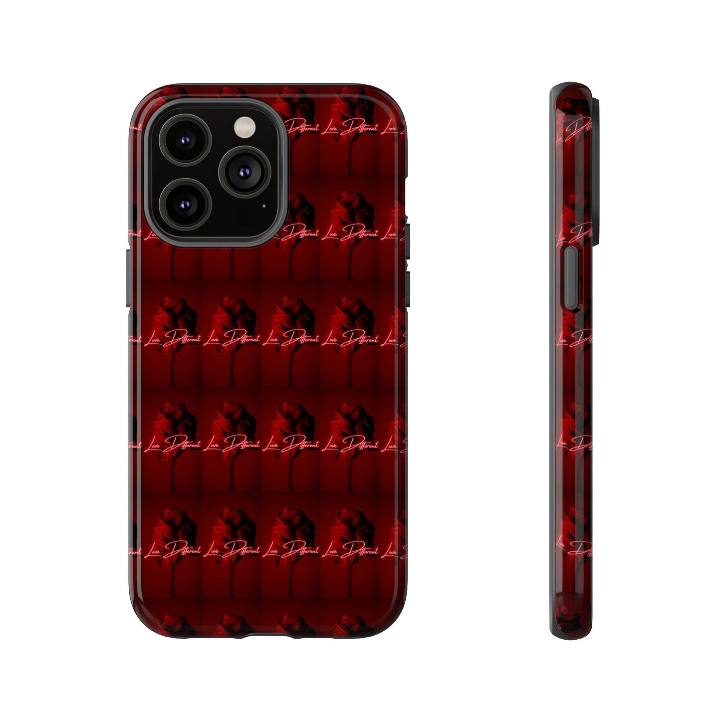 Red Patterned Phone Case | Tough Cases for Stylish Protection, Trendy Cell Cover, Unique Gifts for Tech Lovers, Modern Design