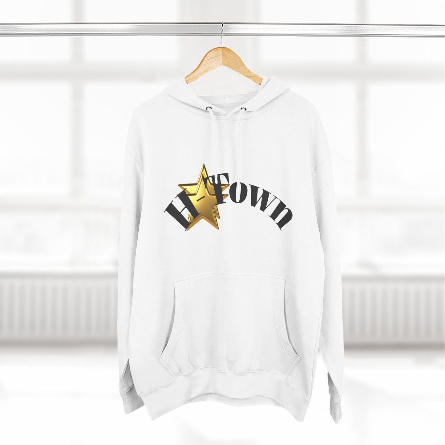 H-Town Fleece Hoodie, Cozy Sweatshirt for Urban Flair, Perfect for Casual Wear, Gifts for Friends, Street Style Essential, Unisex Hoodie