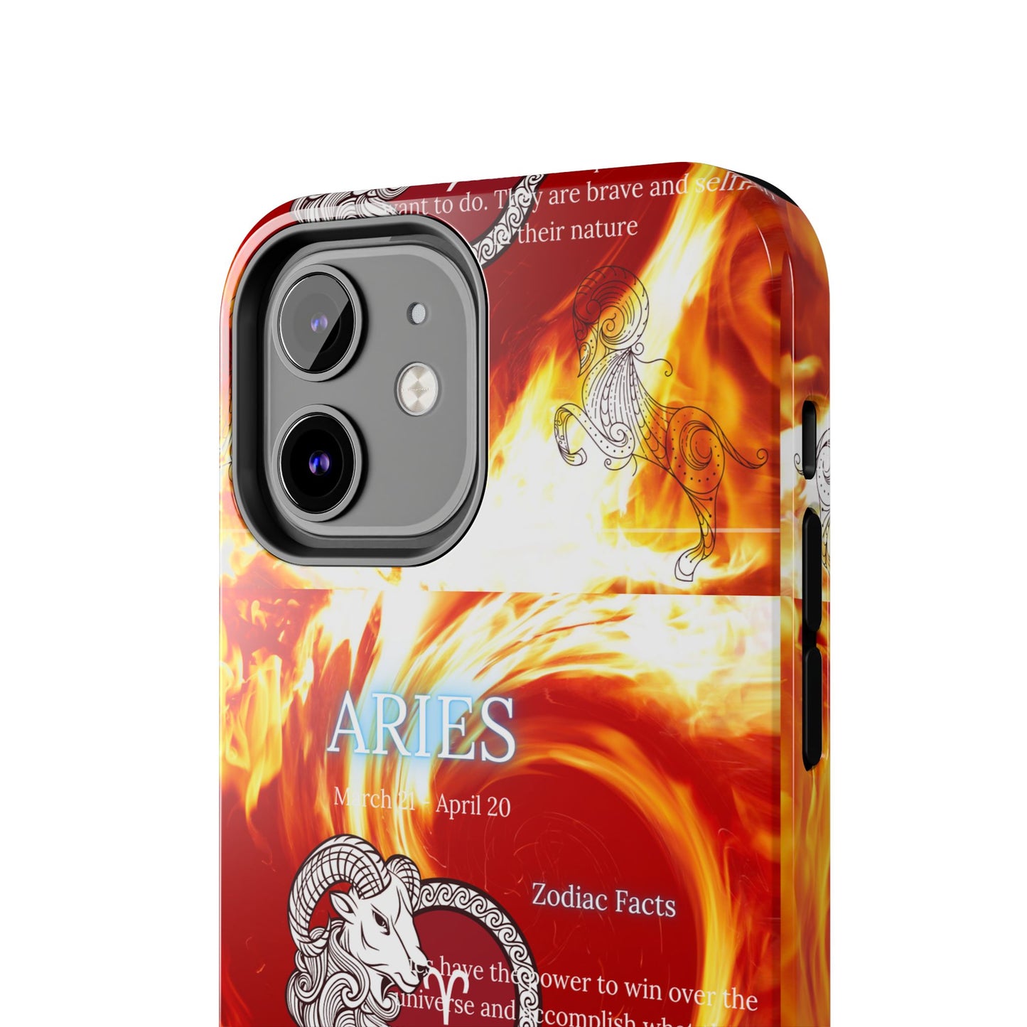 Aries Zodiac Phone Cases, Astrology, Bold Design, Gift for Her, Unique, Durable Cellphone Cover