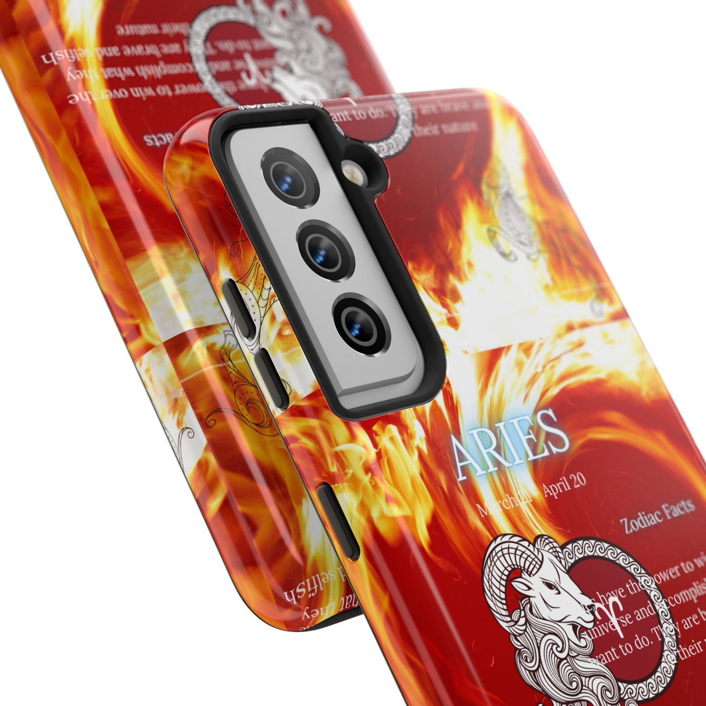 Aries Zodiac Phone Cases, Astrology, Bold Design, Gift for Her, Unique, Durable Cellphone Cover