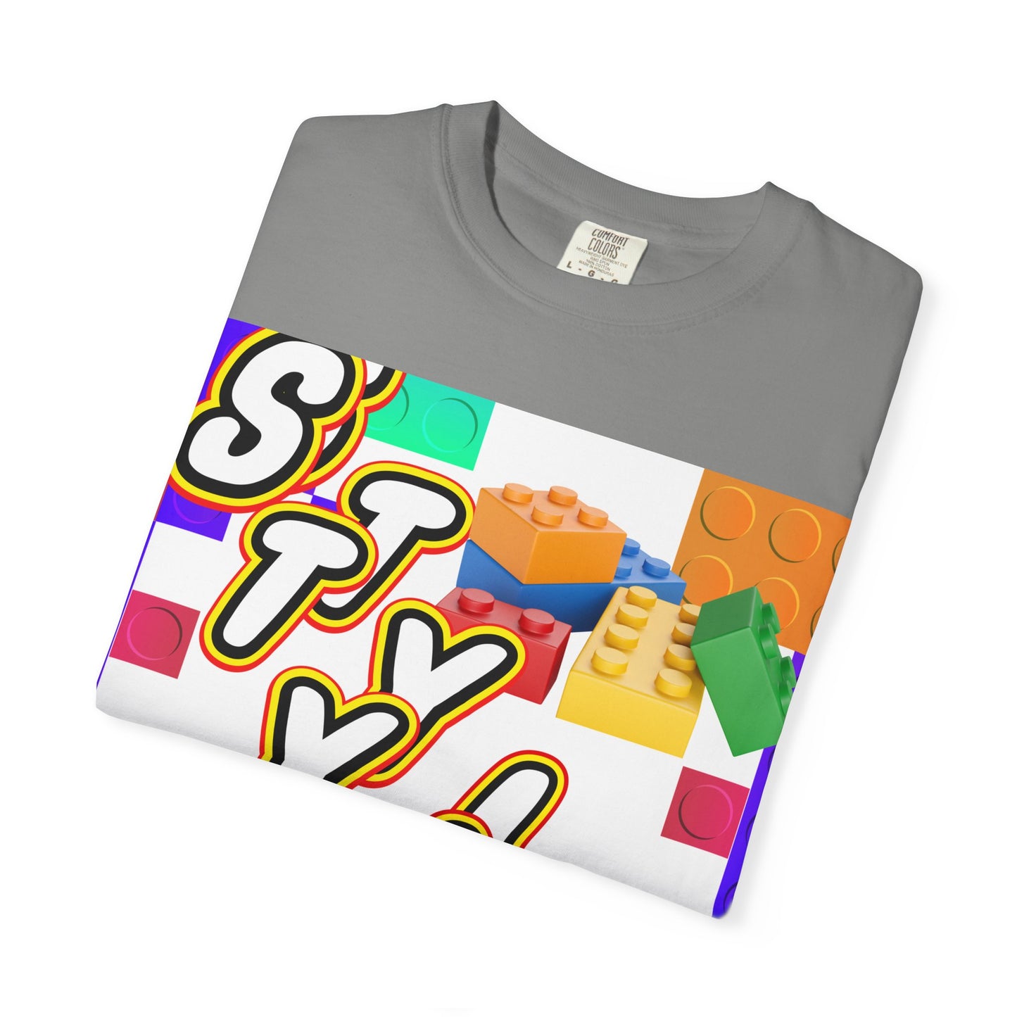Colorful Youthful T-shirt with Playful STYLE Design, Casual Wear, Gift for Friends, Summer Outfits, Fun Fashion Tee