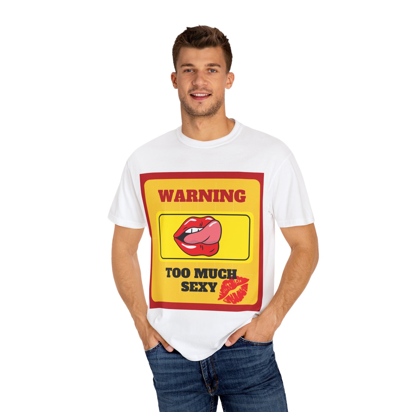 Playful Warning T-shirt, Casual Unisex Tee, Summer Outfit, Gift for Her, Fun Graphic Shirt, Bold Statement Clothing