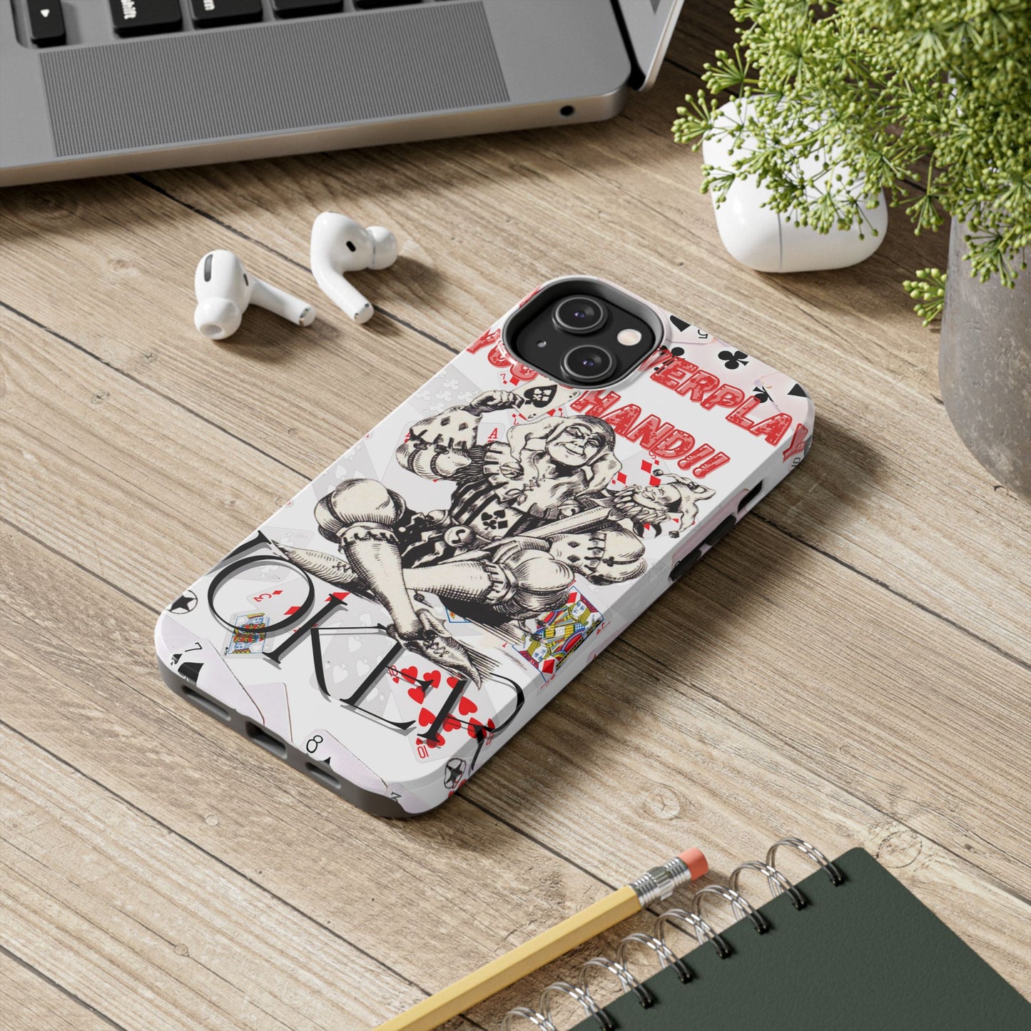 Bold Joker Phone Case - Unique Tough Cover for Gamers, Stylish Protection, Gift for Card Players, Fun Design for Phone Lovers