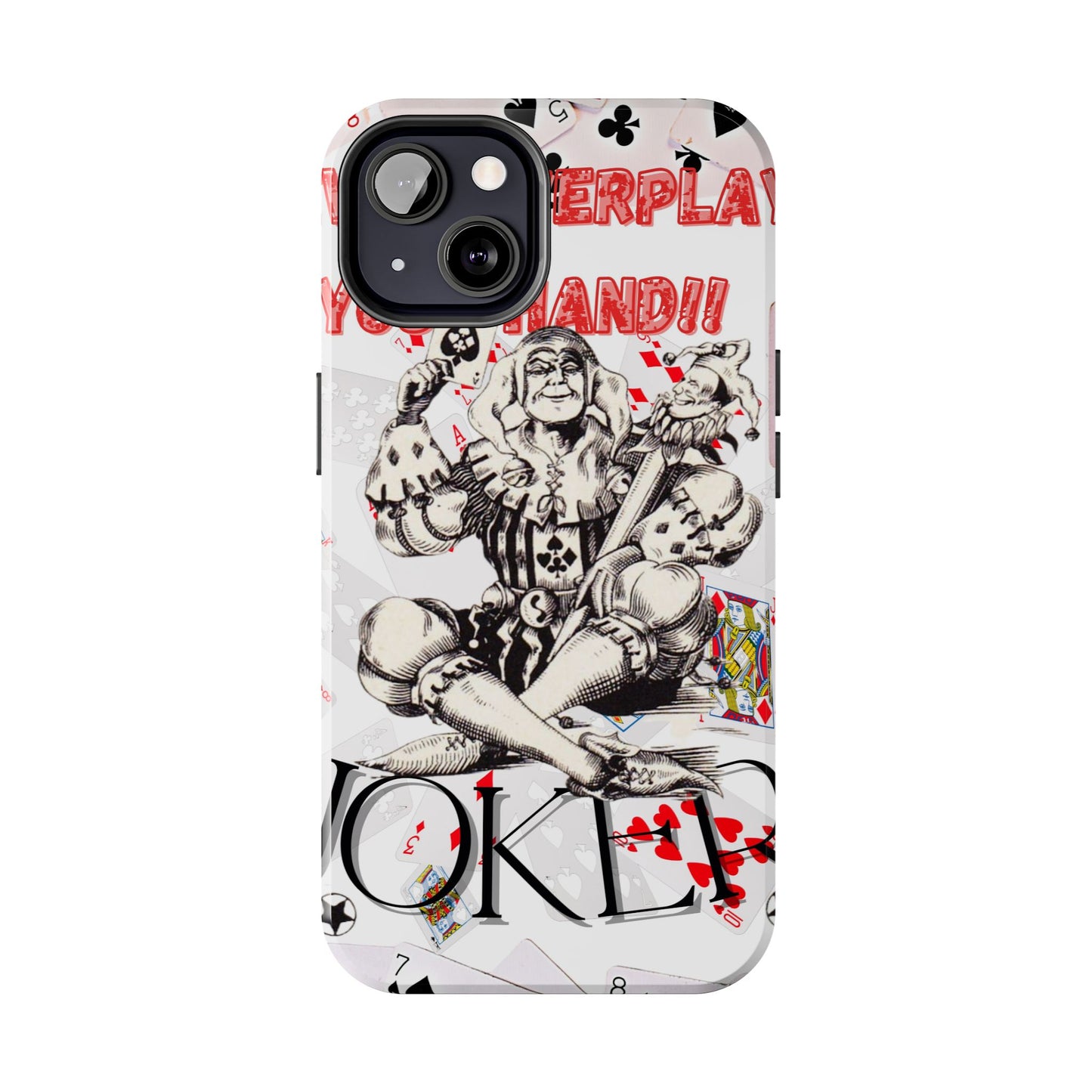 Bold Joker Phone Case - Unique Tough Cover for Gamers, Stylish Protection, Gift for Card Players, Fun Design for Phone Lovers