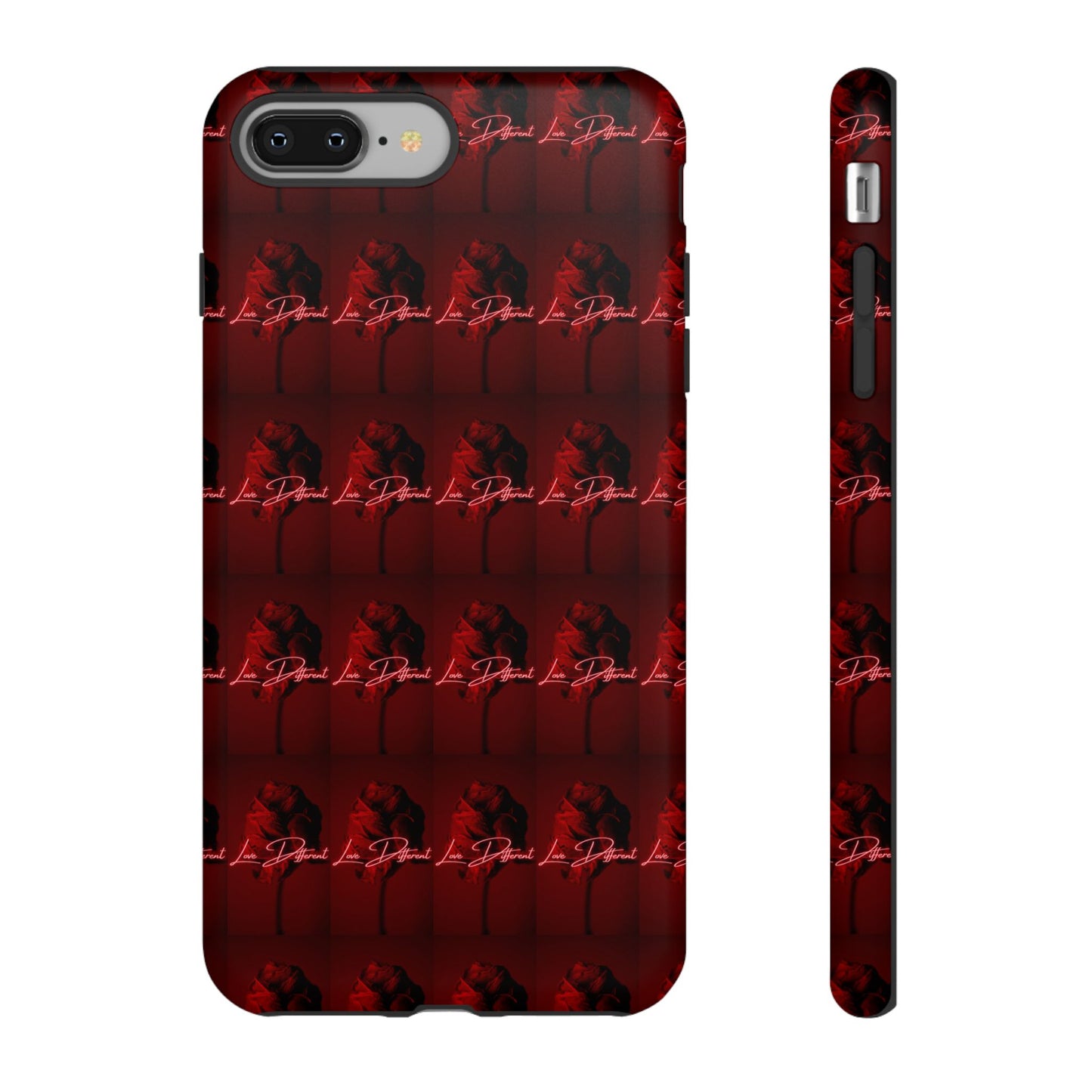 Red Patterned Phone Case | Tough Cases for Stylish Protection, Trendy Cell Cover, Unique Gifts for Tech Lovers, Modern Design