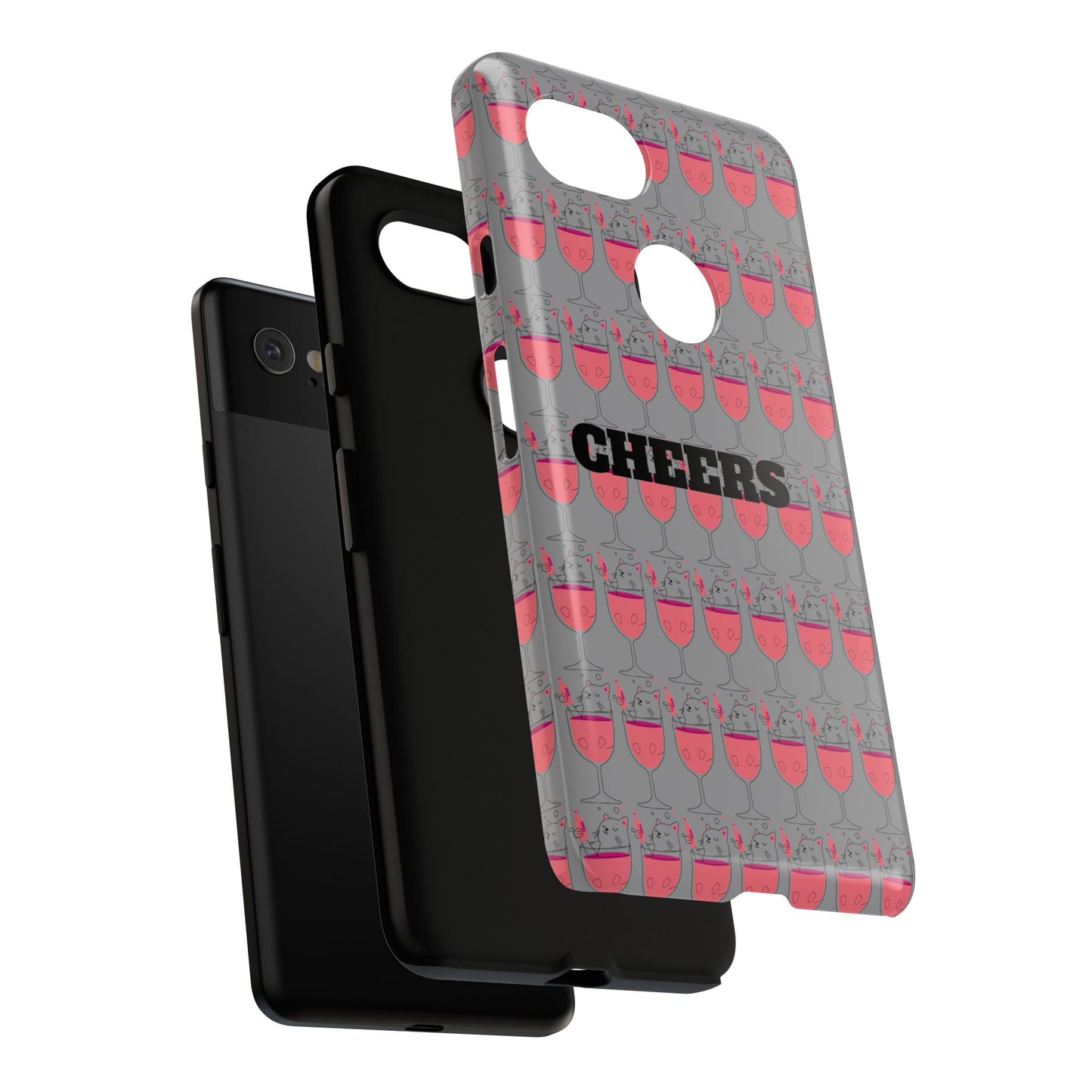 Cheers Phone Case, Fun Protective Case for Party Lovers, Gift for Birthdays, Anniversaries, Graduation, Custom Phone Cover