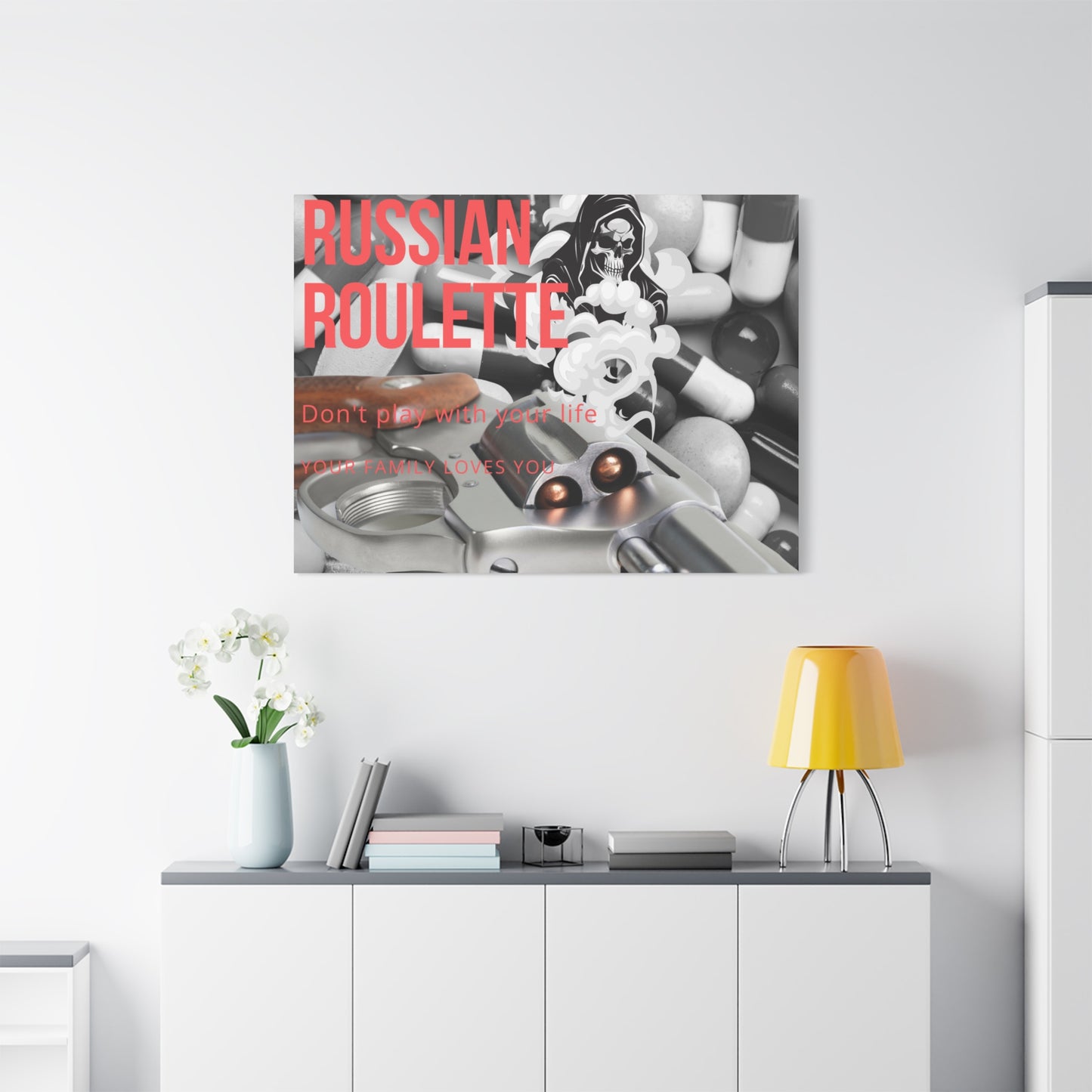 Bold Message Canvas Art, Wall Decor for Awareness, Mental Health Awareness, Home Office Decor, Unique Gift Idea