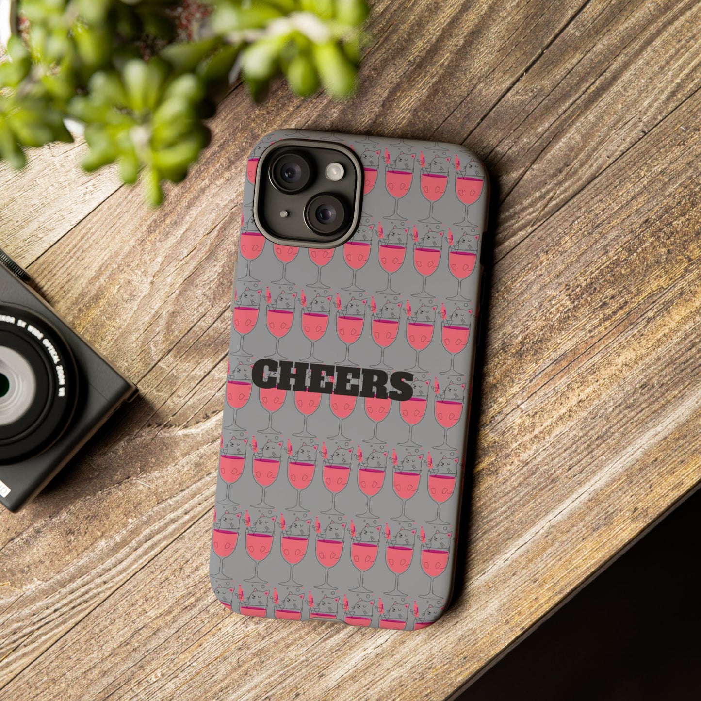Cheers Phone Case, Fun Protective Case for Party Lovers, Gift for Birthdays, Anniversaries, Graduation, Custom Phone Cover