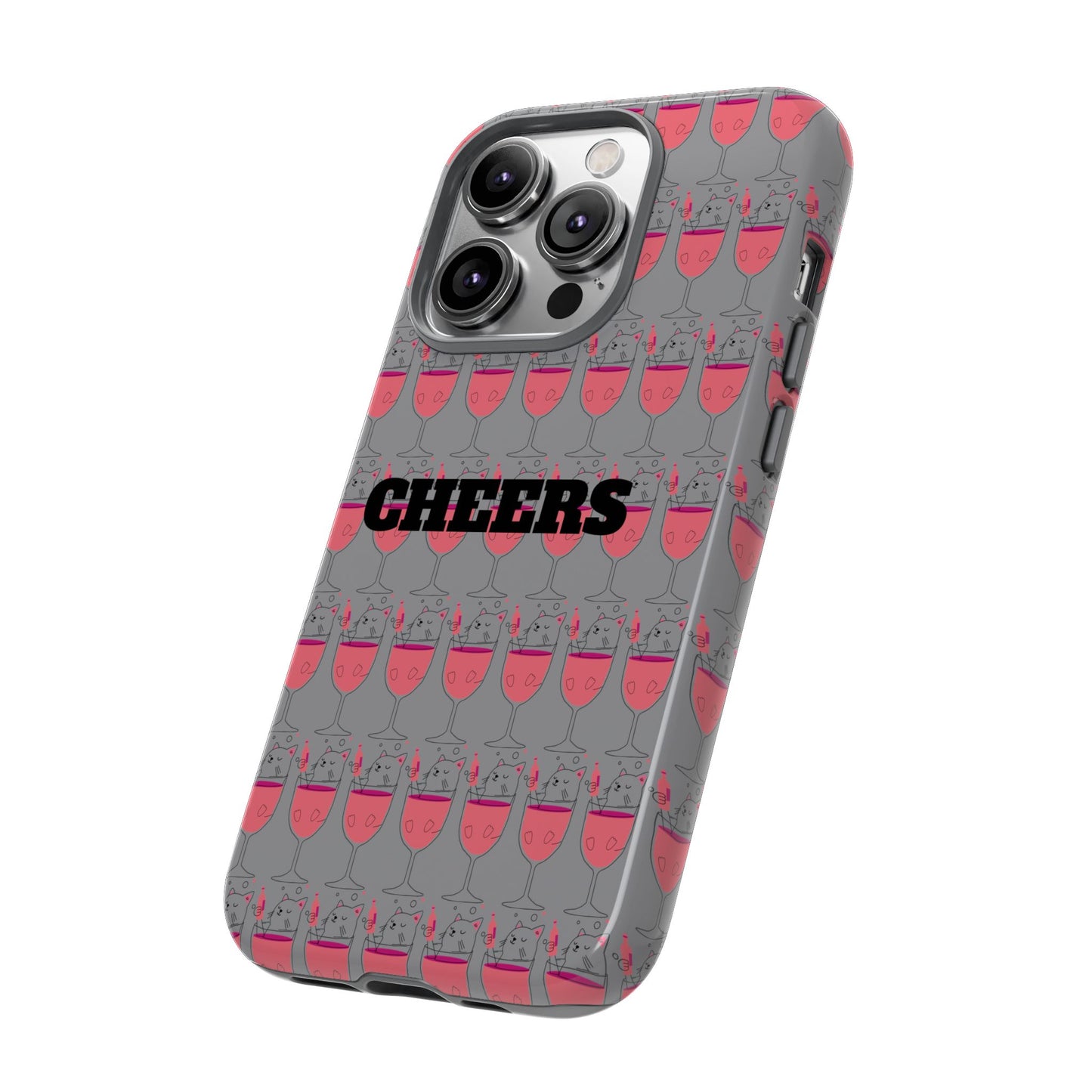 Cheers Phone Case, Fun Protective Case for Party Lovers, Gift for Birthdays, Anniversaries, Graduation, Custom Phone Cover