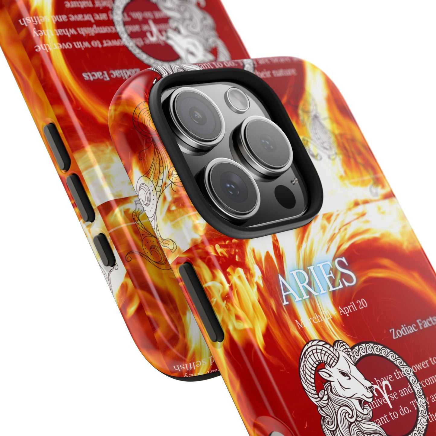 Aries Zodiac Phone Cases, Astrology, Bold Design, Gift for Her, Unique, Durable Cellphone Cover