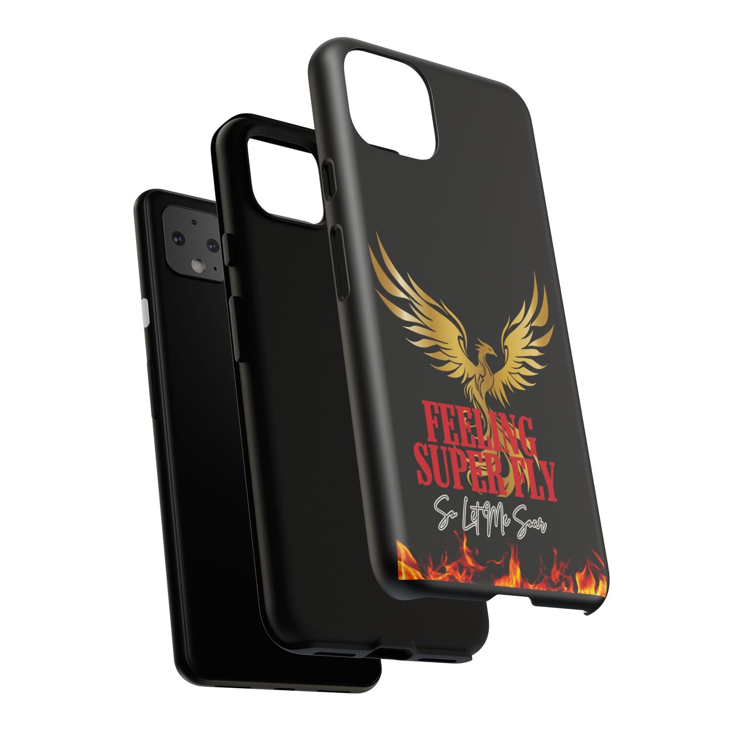 Phoenix Design Tough Phone Case | Feeling Super Fly | Gift for Trendsetters, Stylish Protection, Birthday, Holiday Cell Cover