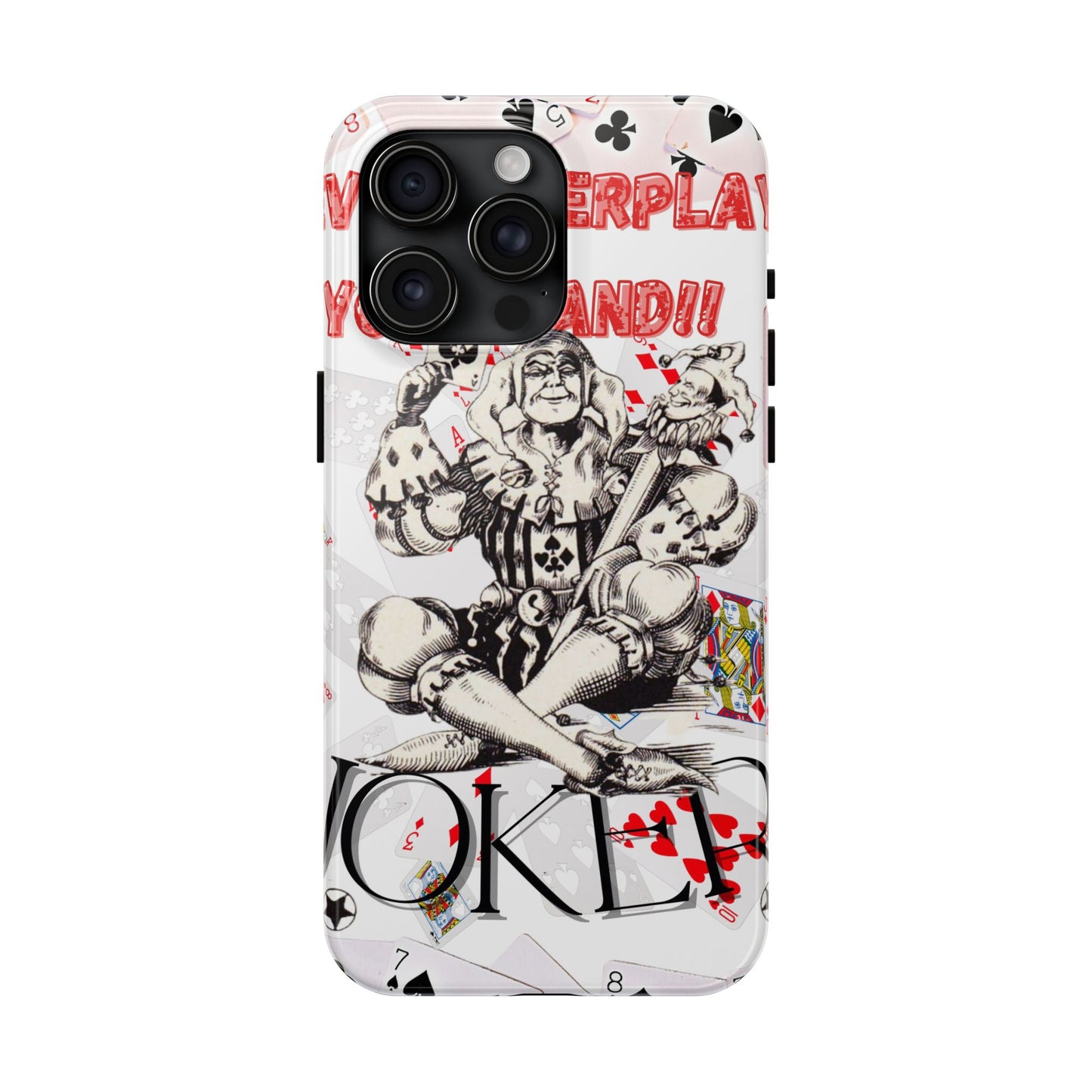 Bold Joker Phone Case - Unique Tough Cover for Gamers, Stylish Protection, Gift for Card Players, Fun Design for Phone Lovers