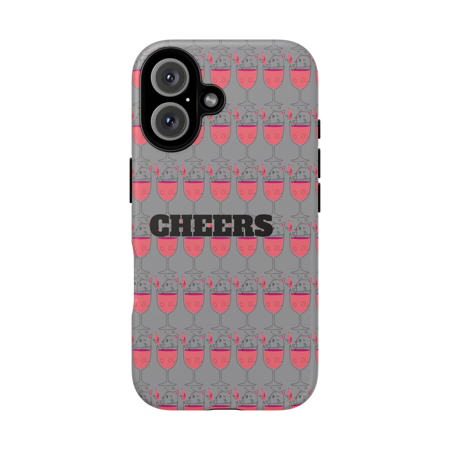 Cheers Phone Case, Fun Protective Case for Party Lovers, Gift for Birthdays, Anniversaries, Graduation, Custom Phone Cover
