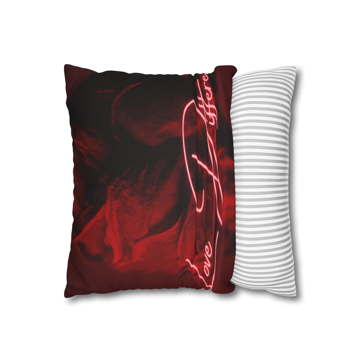 Romantic Neon Quote Pillowcase, Love Different Decor, Cozy Home Accessory, Gift for Couples, Bedroom Decor, Valentine's Day Decoration