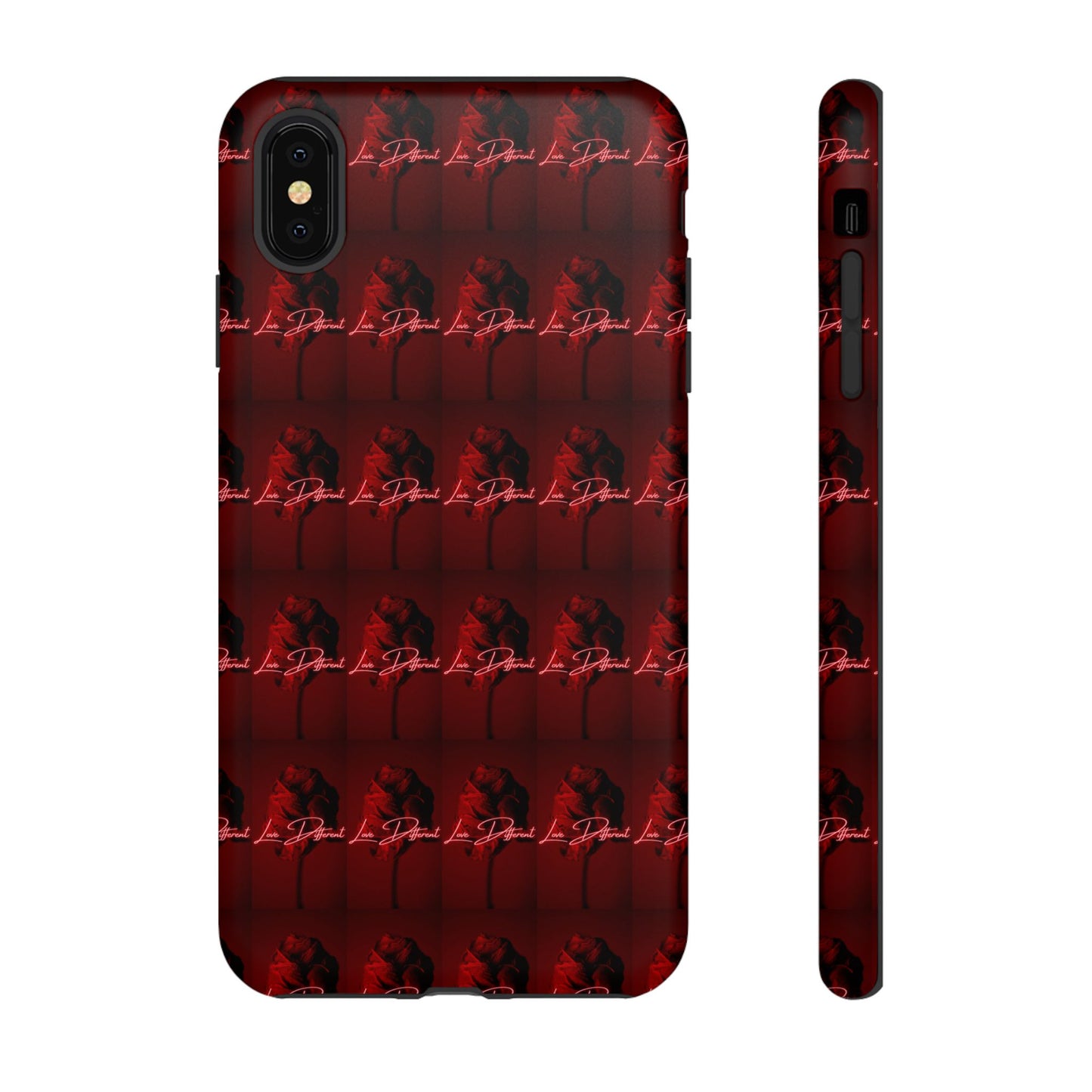 Red Patterned Phone Case | Tough Cases for Stylish Protection, Trendy Cell Cover, Unique Gifts for Tech Lovers, Modern Design