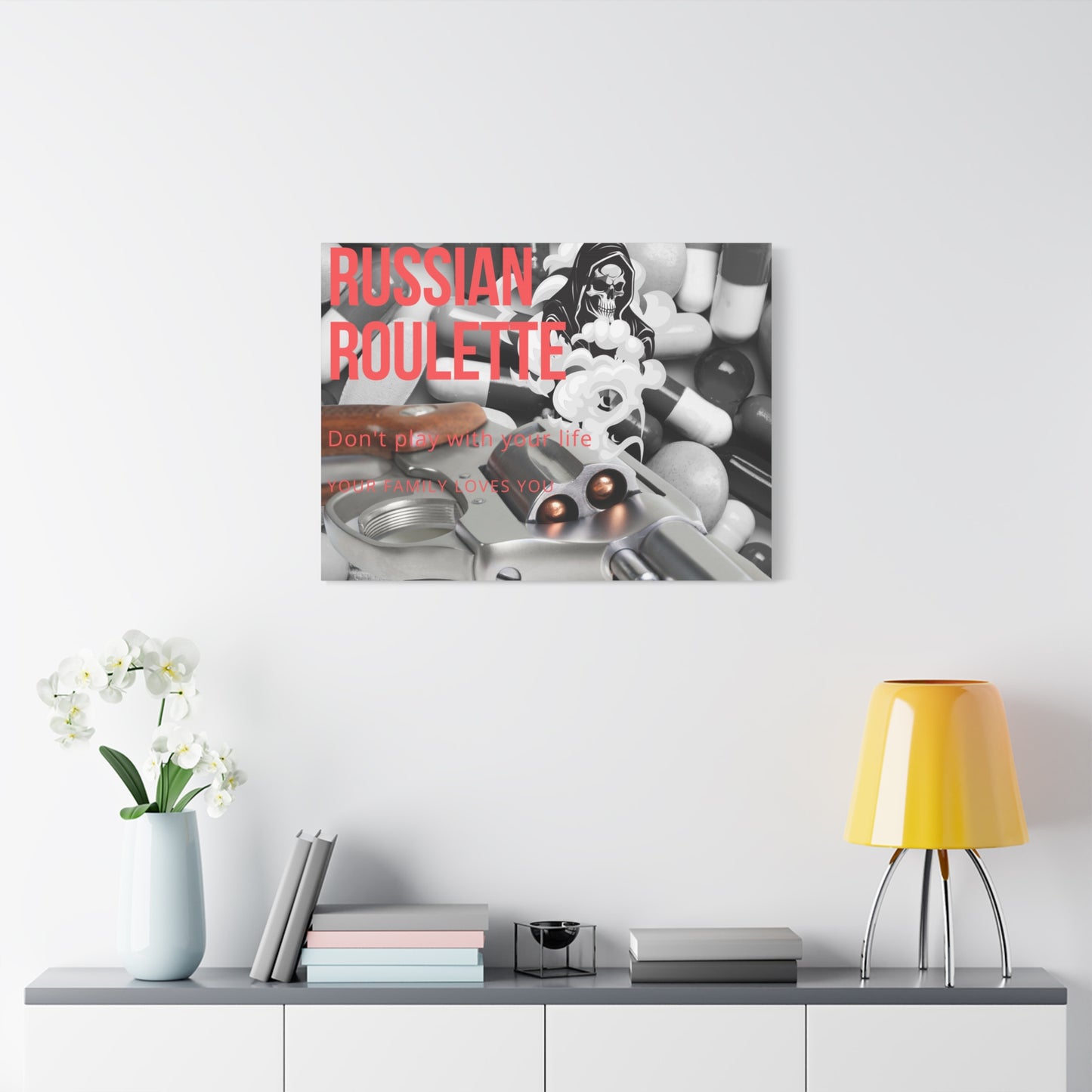 Bold Message Canvas Art, Wall Decor for Awareness, Mental Health Awareness, Home Office Decor, Unique Gift Idea