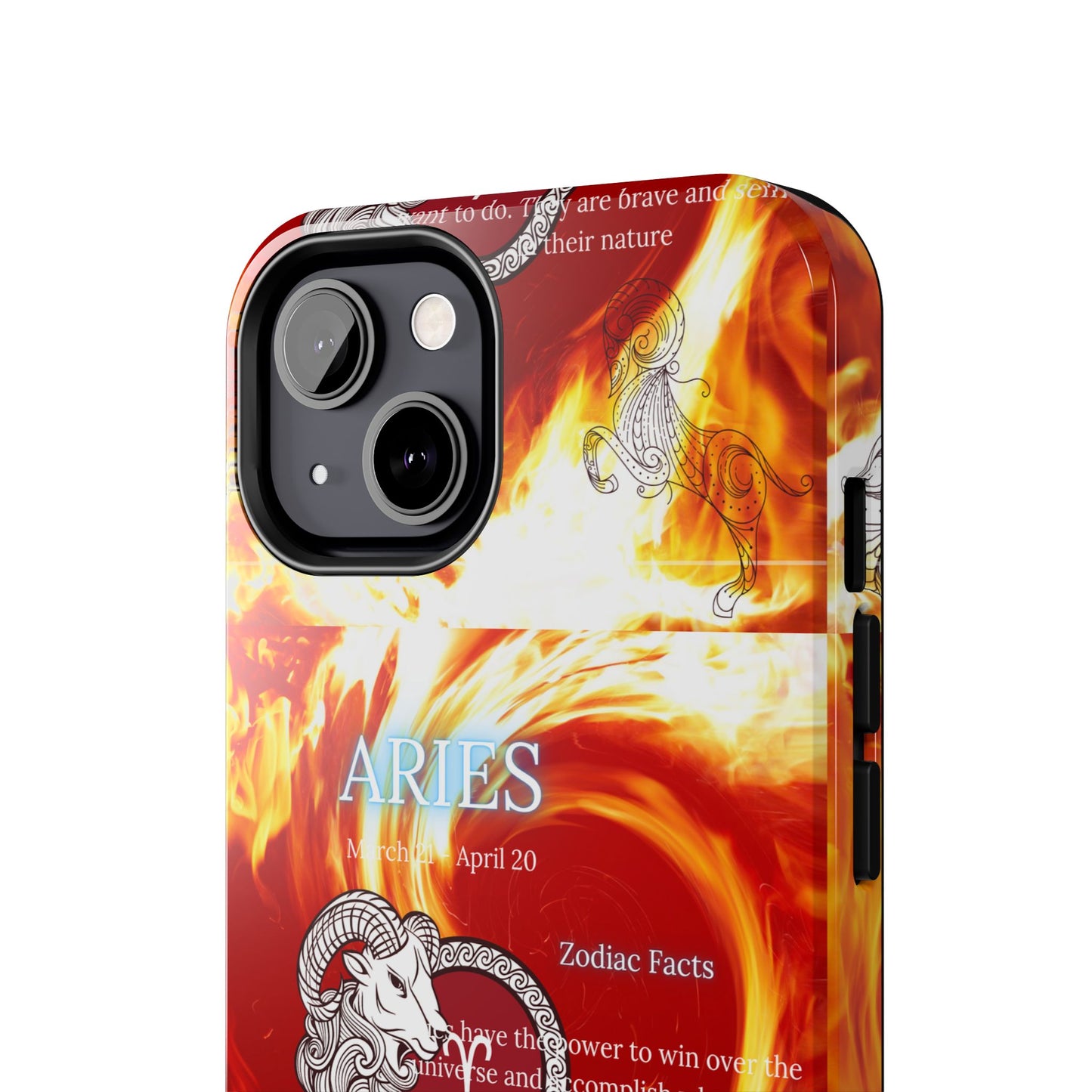 Aries Zodiac Phone Cases, Astrology, Bold Design, Gift for Her, Unique, Durable Cellphone Cover