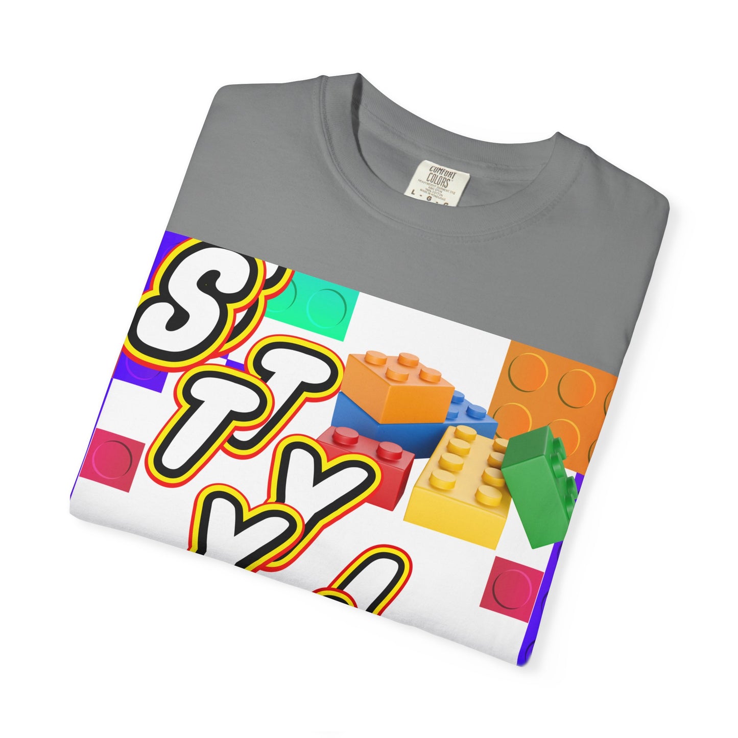 Colorful Youthful T-shirt with Playful STYLE Design, Casual Wear, Gift for Friends, Summer Outfits, Fun Fashion Tee