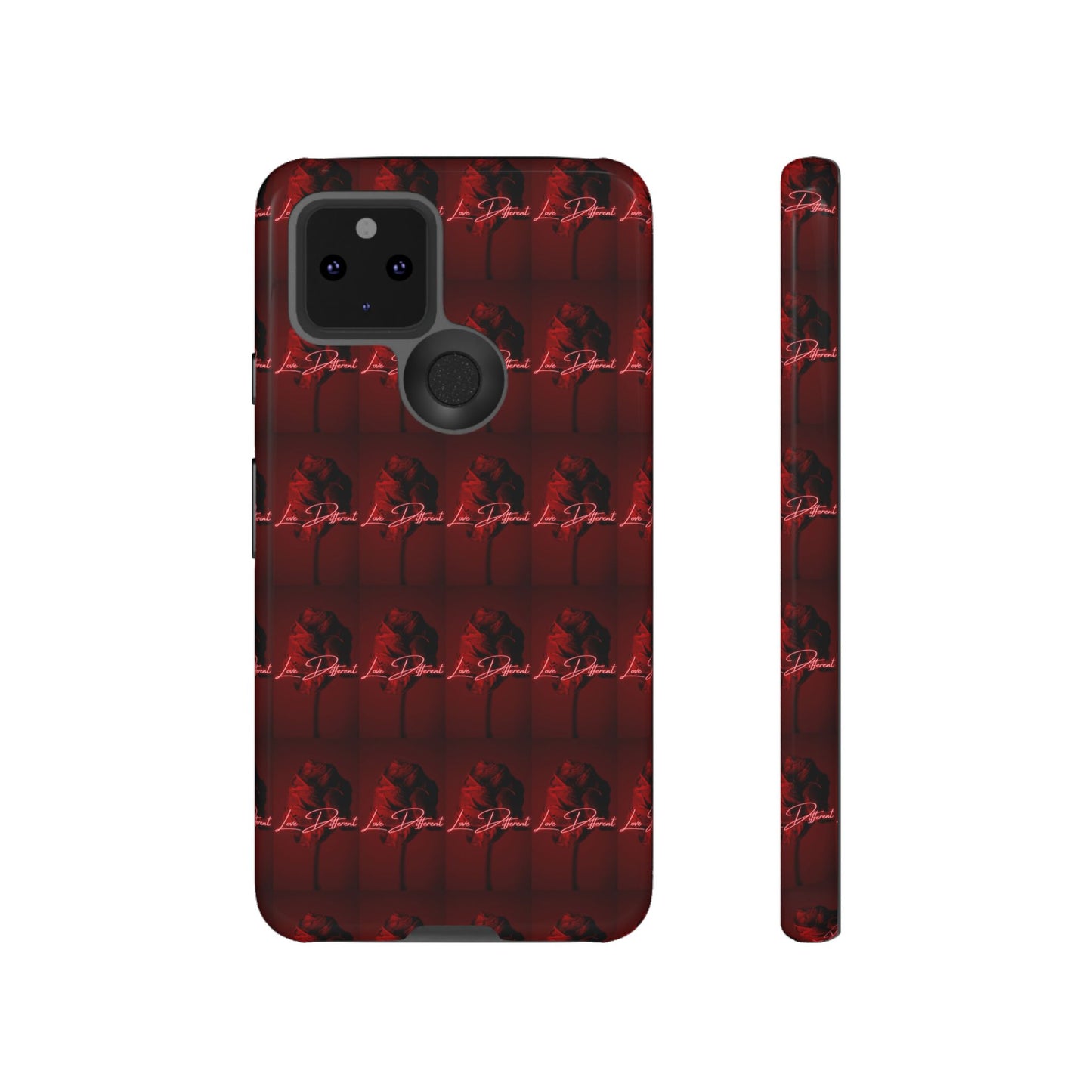 Red Patterned Phone Case | Tough Cases for Stylish Protection, Trendy Cell Cover, Unique Gifts for Tech Lovers, Modern Design