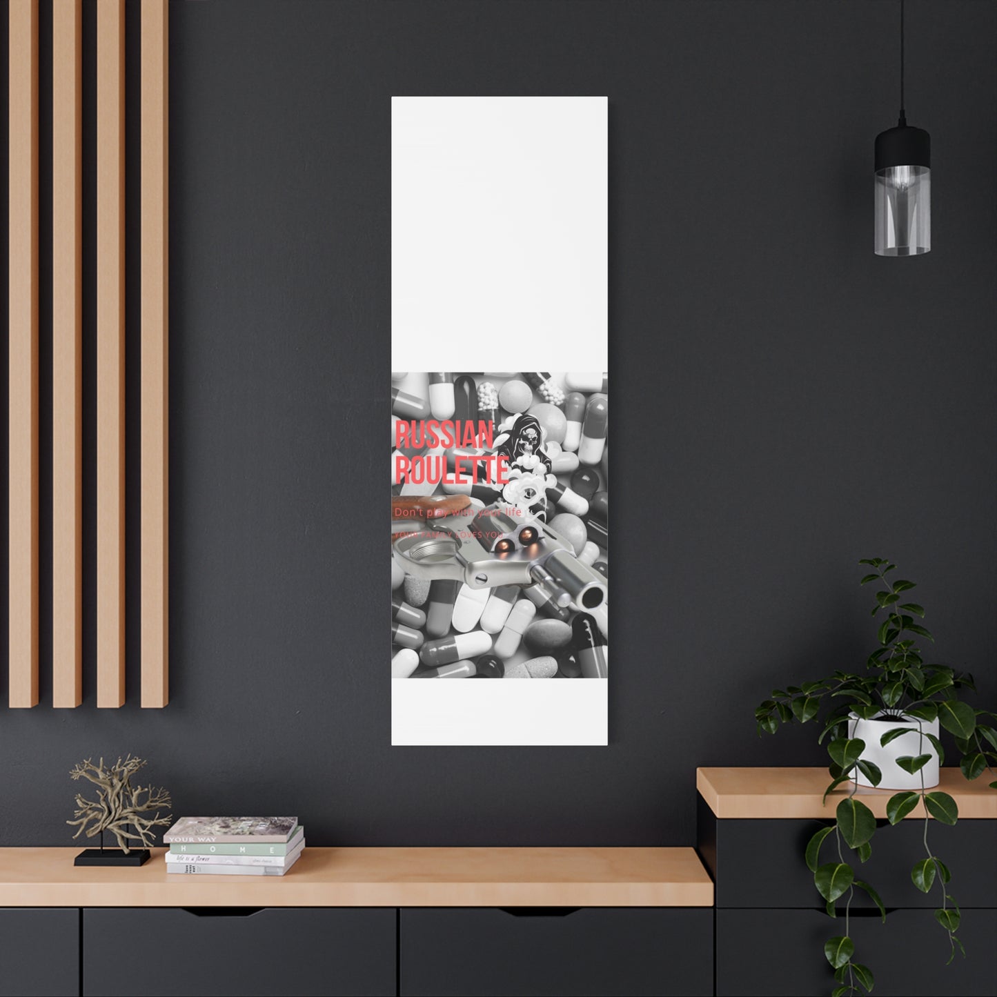 Bold Message Canvas Art, Wall Decor for Awareness, Mental Health Awareness, Home Office Decor, Unique Gift Idea
