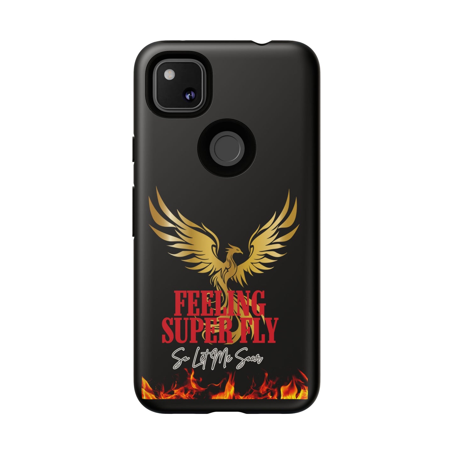 Phoenix Design Tough Phone Case | Feeling Super Fly | Gift for Trendsetters, Stylish Protection, Birthday, Holiday Cell Cover