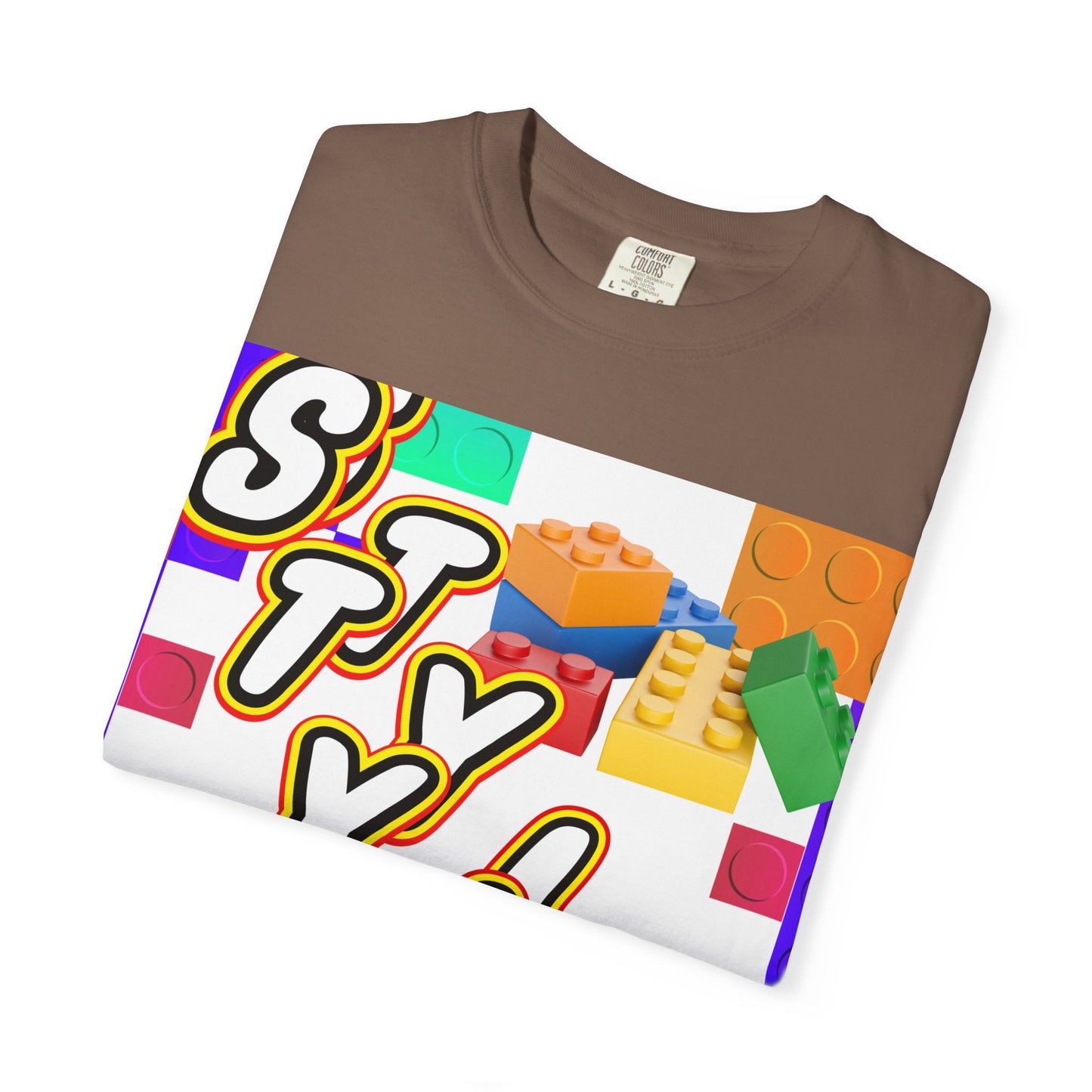 Colorful Youthful T-shirt with Playful STYLE Design, Casual Wear, Gift for Friends, Summer Outfits, Fun Fashion Tee