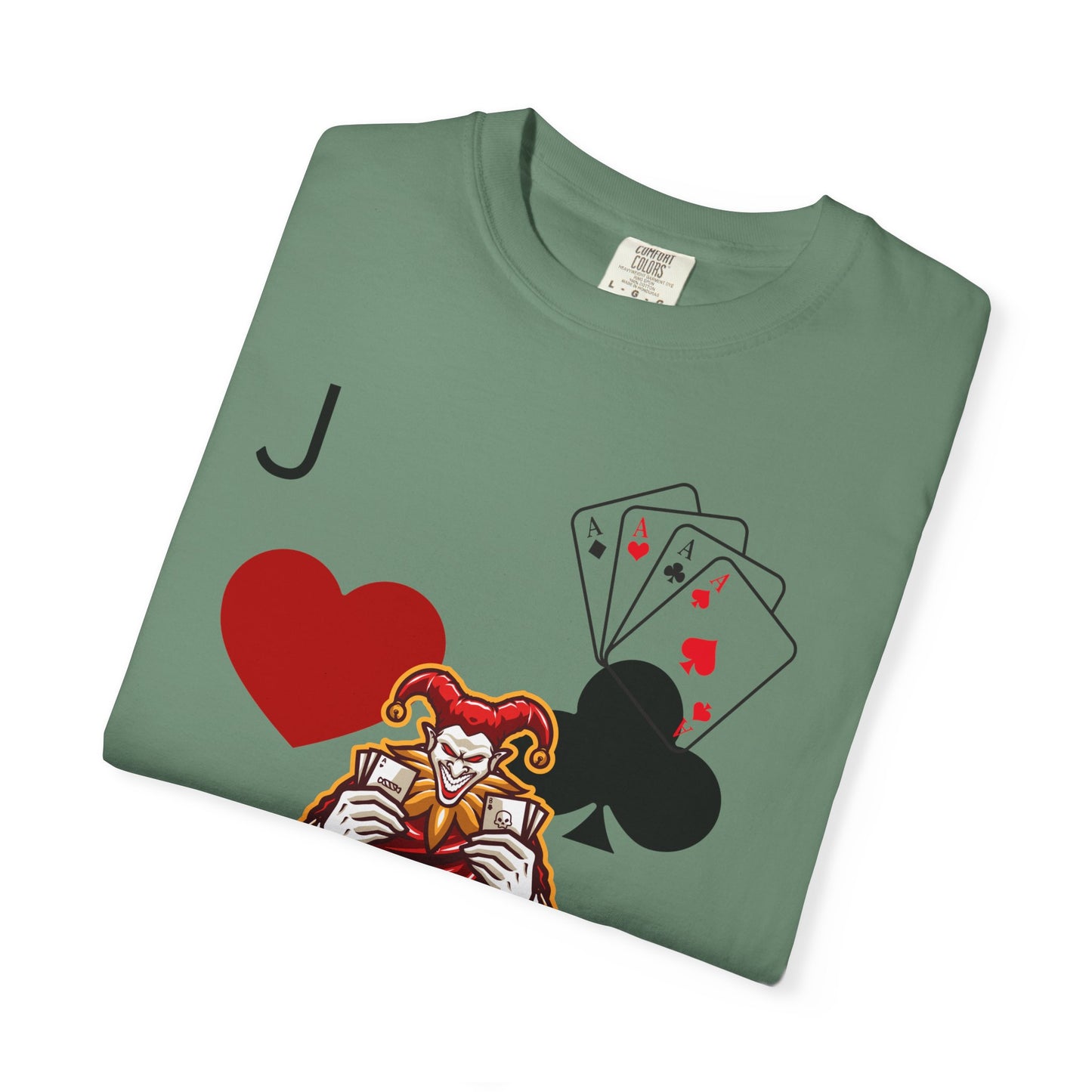 Joker Inspired Unisex Garment-Dyed T-Shirt - Perfect for Gamers, Fun Parties, Costume Events, Casual Wear, Gift Ideas