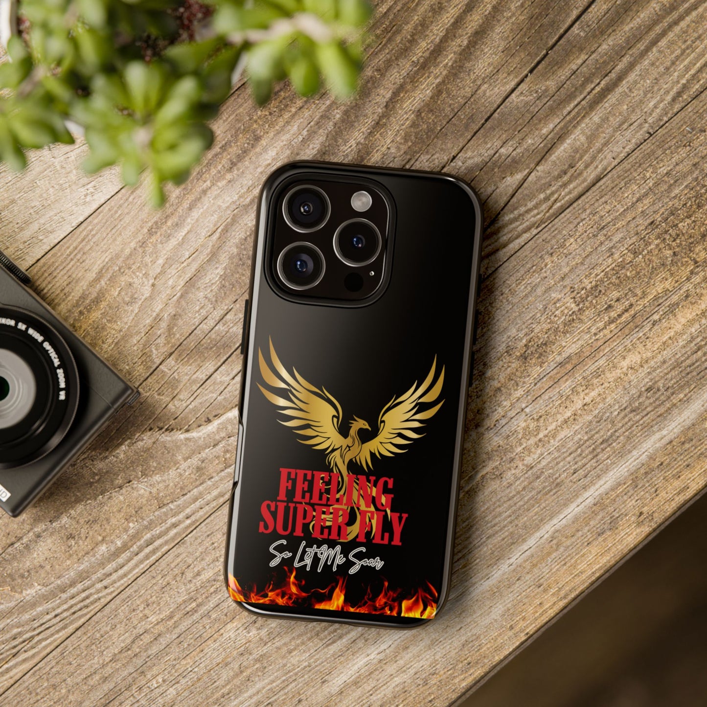Phoenix Design Tough Phone Case | Feeling Super Fly | Gift for Trendsetters, Stylish Protection, Birthday, Holiday Cell Cover