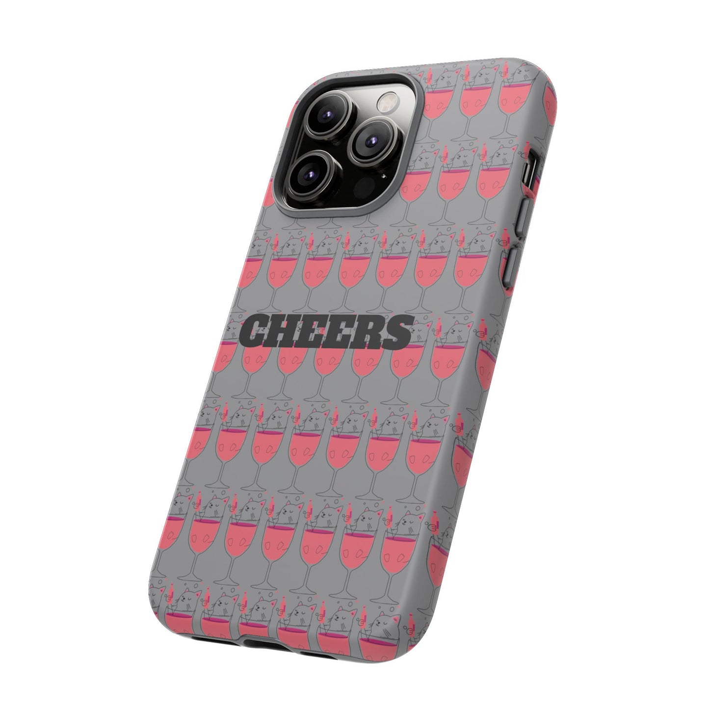 Cheers Phone Case, Fun Protective Case for Party Lovers, Gift for Birthdays, Anniversaries, Graduation, Custom Phone Cover