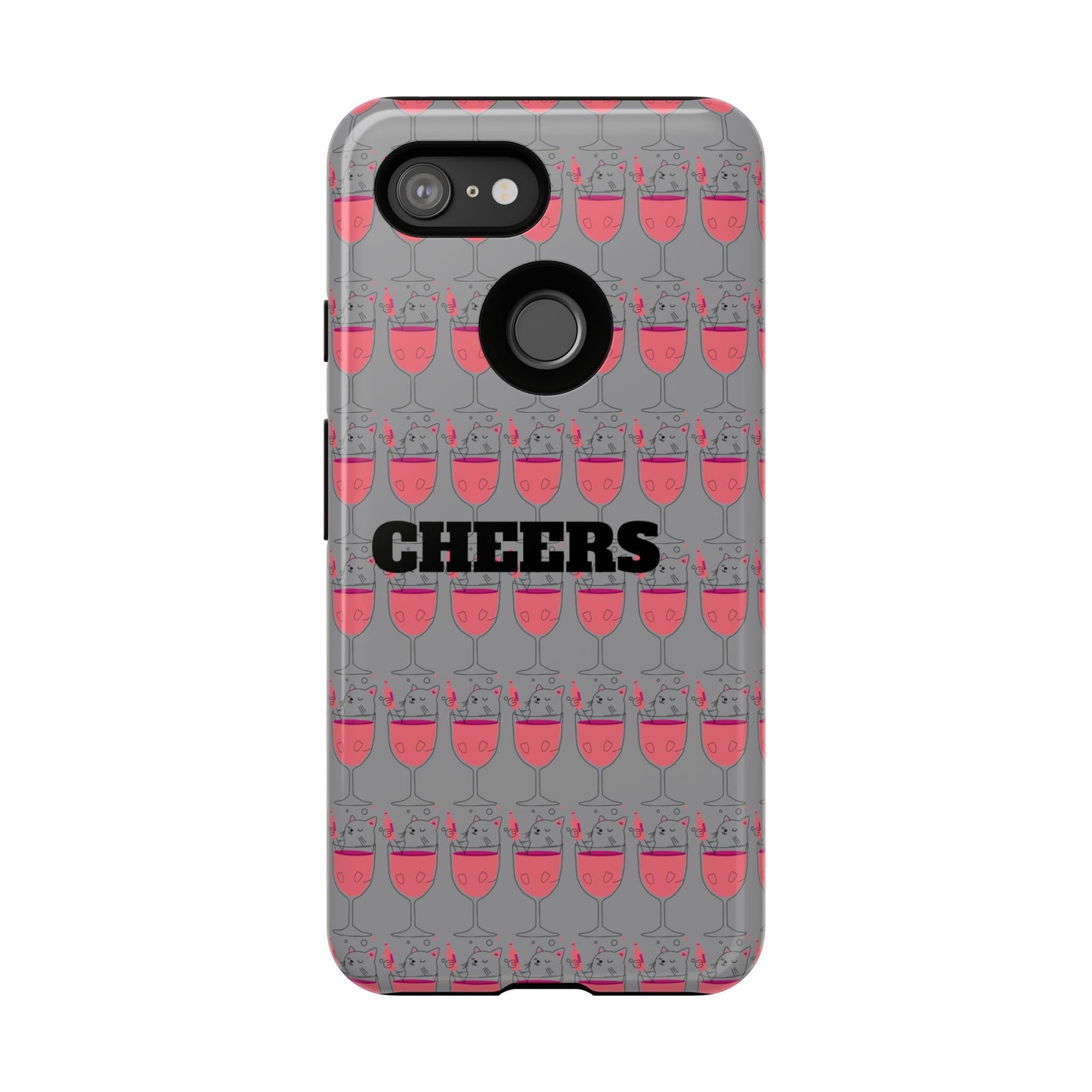 Cheers Phone Case, Fun Protective Case for Party Lovers, Gift for Birthdays, Anniversaries, Graduation, Custom Phone Cover