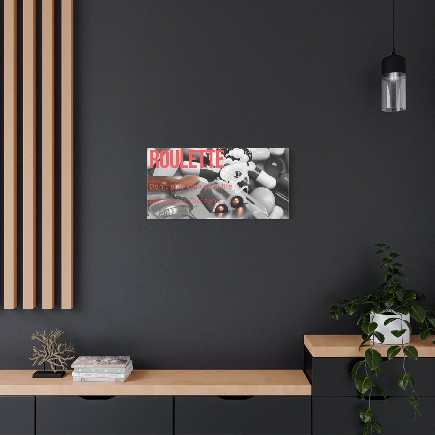 Bold Message Canvas Art, Wall Decor for Awareness, Mental Health Awareness, Home Office Decor, Unique Gift Idea