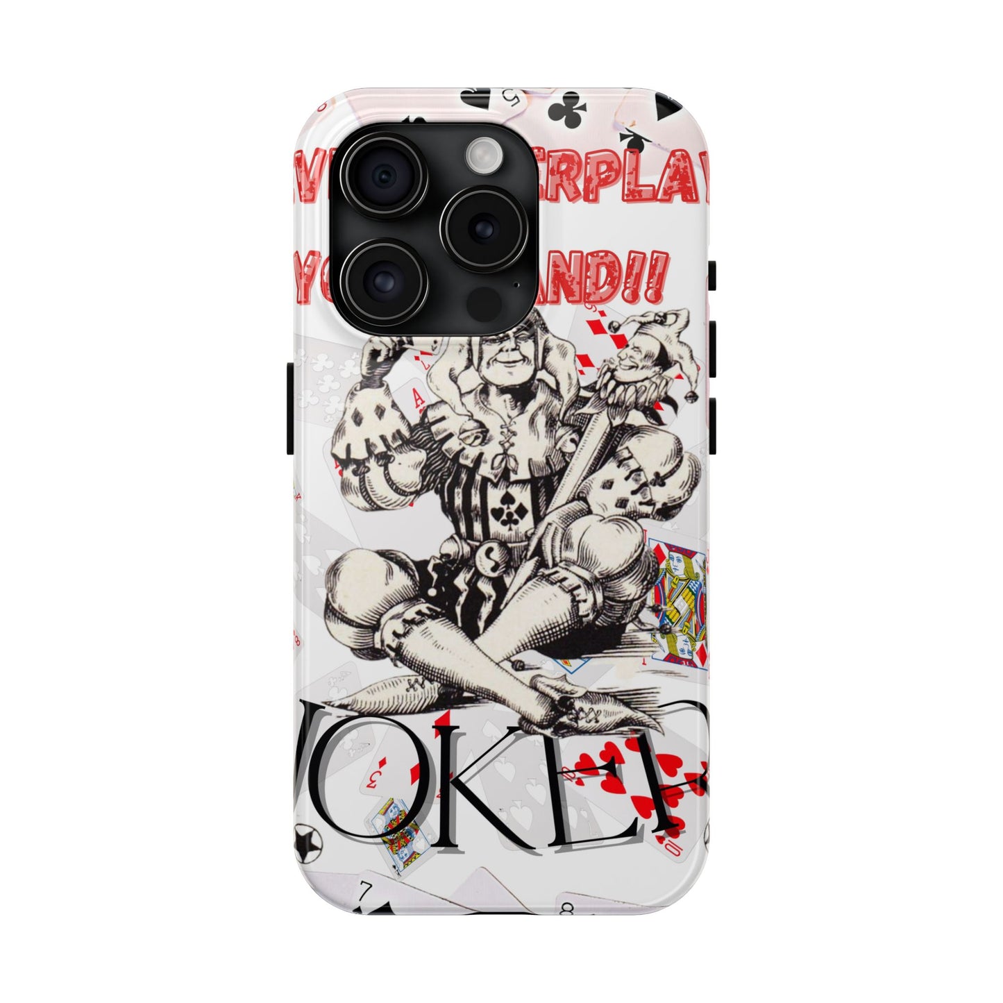Bold Joker Phone Case - Unique Tough Cover for Gamers, Stylish Protection, Gift for Card Players, Fun Design for Phone Lovers