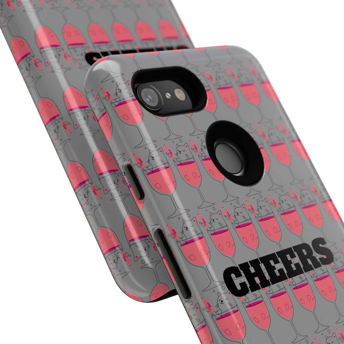 Cheers Phone Case, Fun Protective Case for Party Lovers, Gift for Birthdays, Anniversaries, Graduation, Custom Phone Cover