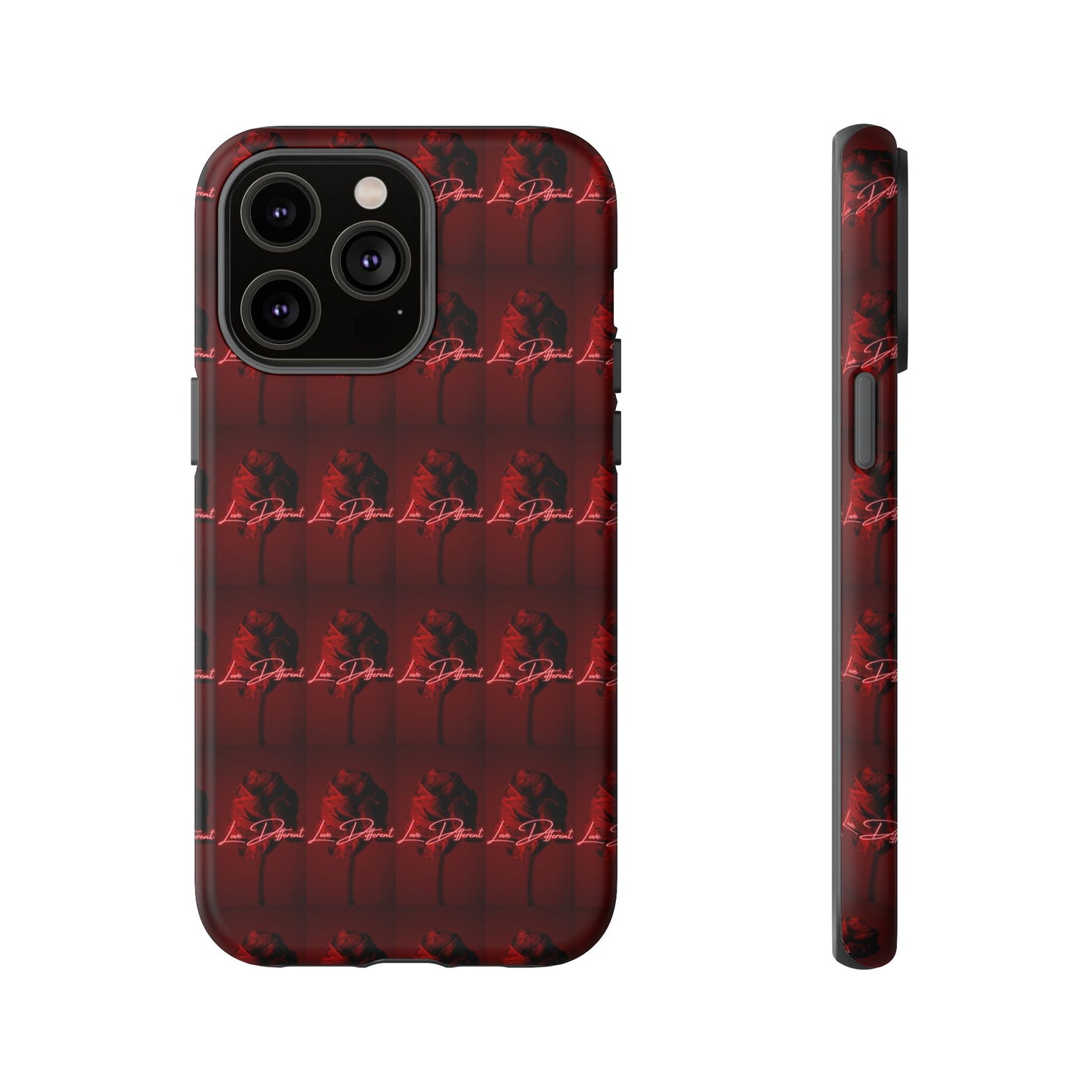 Red Patterned Phone Case | Tough Cases for Stylish Protection, Trendy Cell Cover, Unique Gifts for Tech Lovers, Modern Design