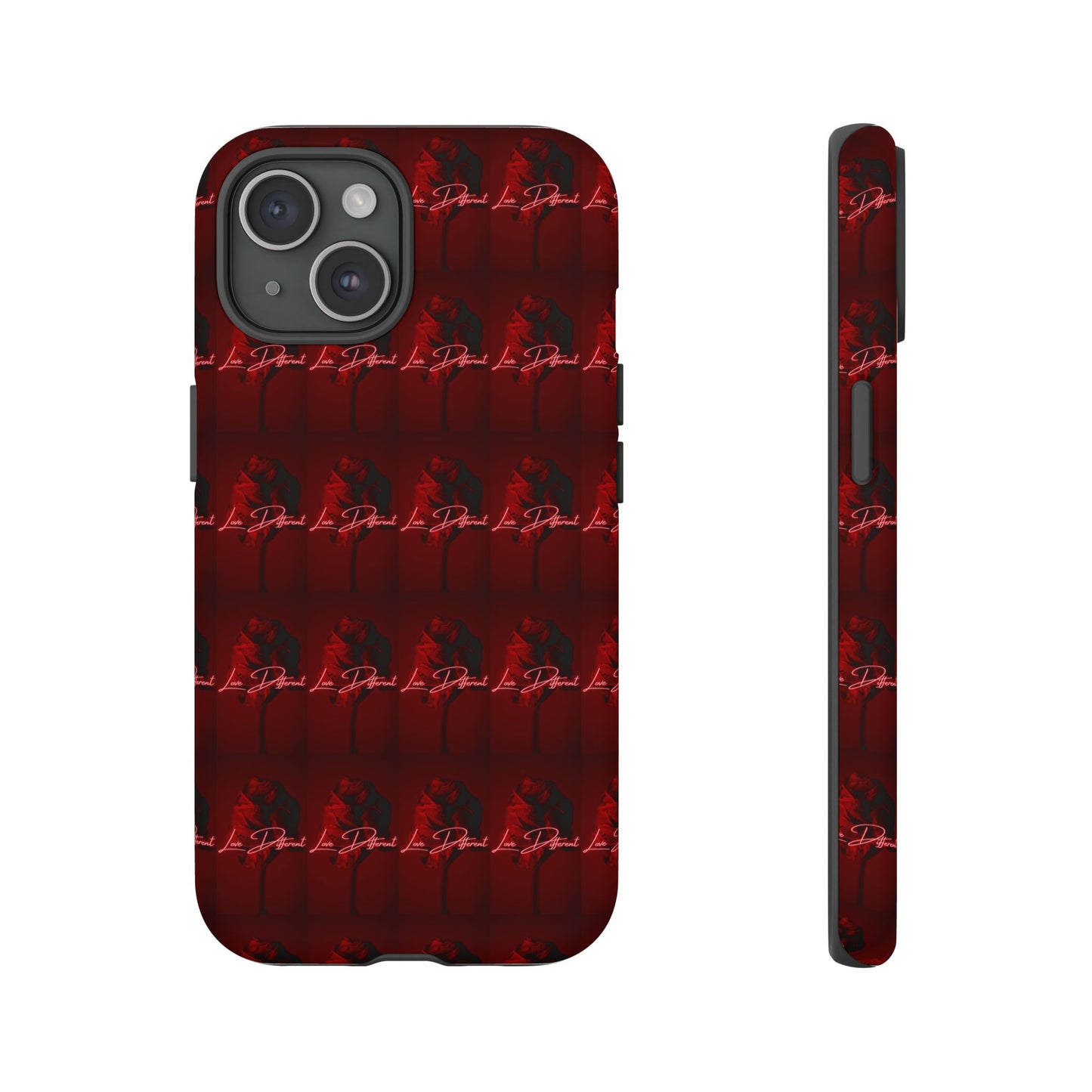 Red Patterned Phone Case | Tough Cases for Stylish Protection, Trendy Cell Cover, Unique Gifts for Tech Lovers, Modern Design