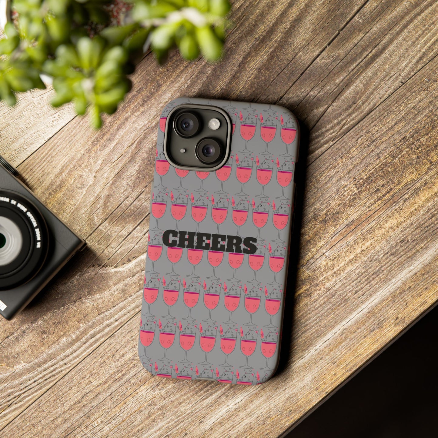 Cheers Phone Case, Fun Protective Case for Party Lovers, Gift for Birthdays, Anniversaries, Graduation, Custom Phone Cover