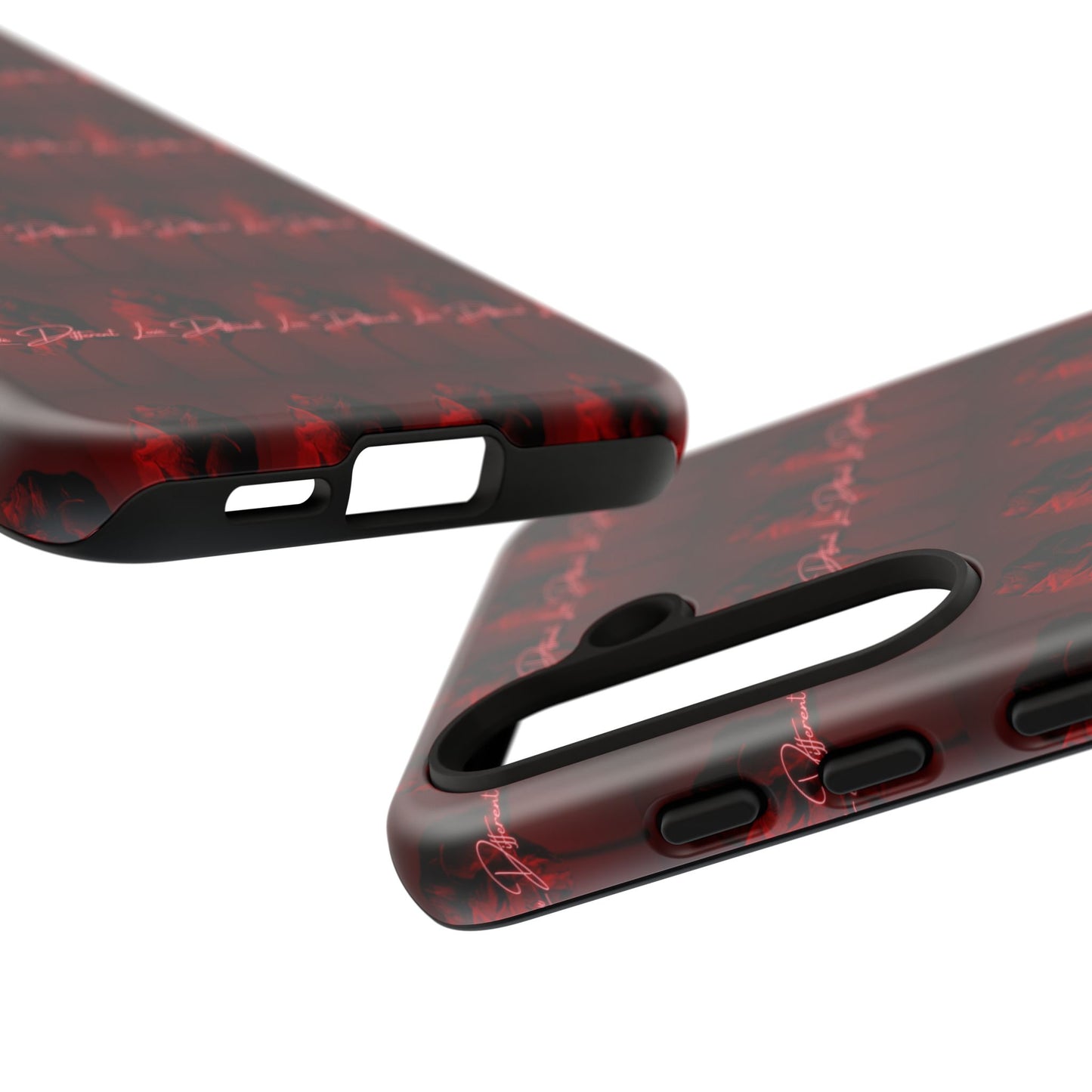 Red Patterned Phone Case | Tough Cases for Stylish Protection, Trendy Cell Cover, Unique Gifts for Tech Lovers, Modern Design