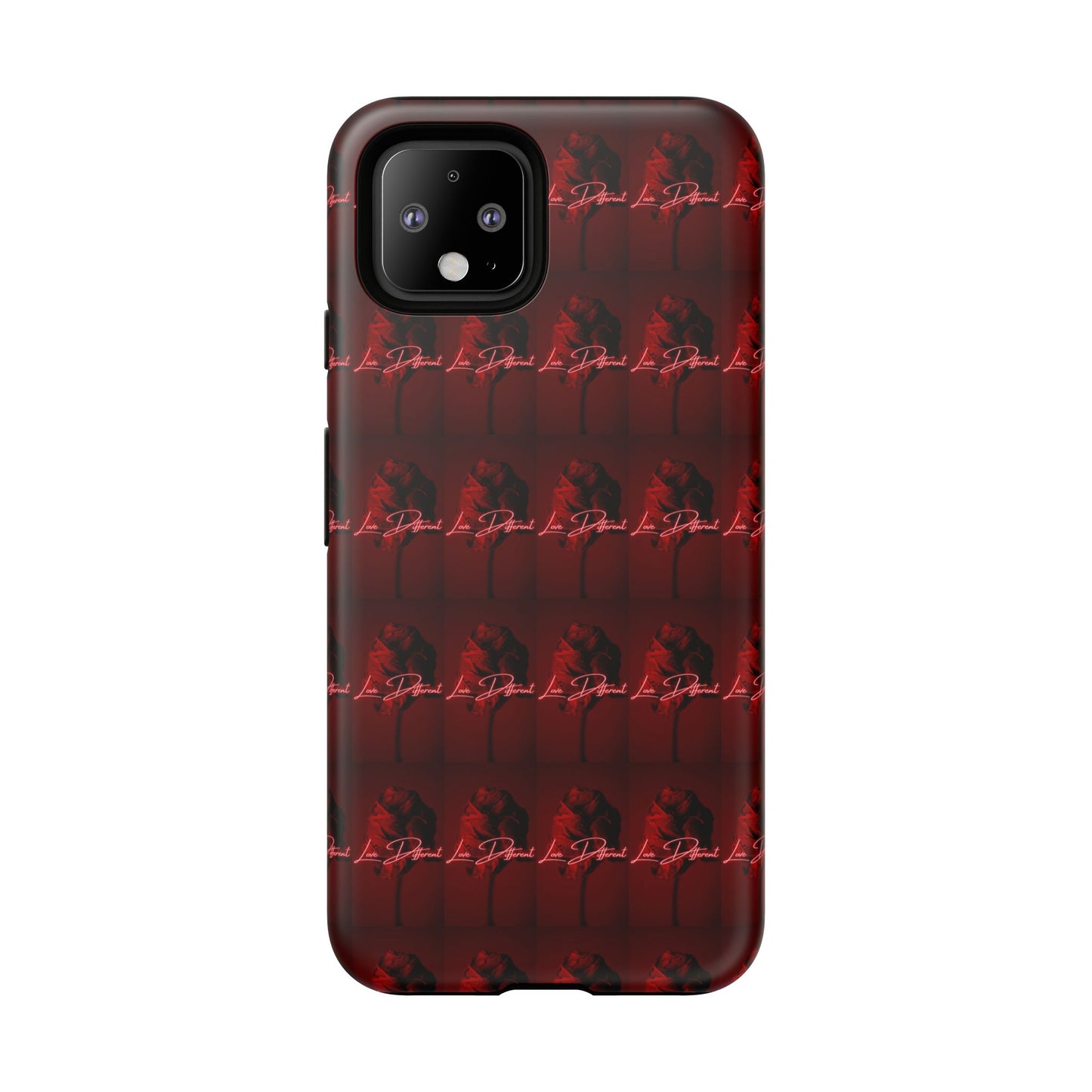 Red Patterned Phone Case | Tough Cases for Stylish Protection, Trendy Cell Cover, Unique Gifts for Tech Lovers, Modern Design