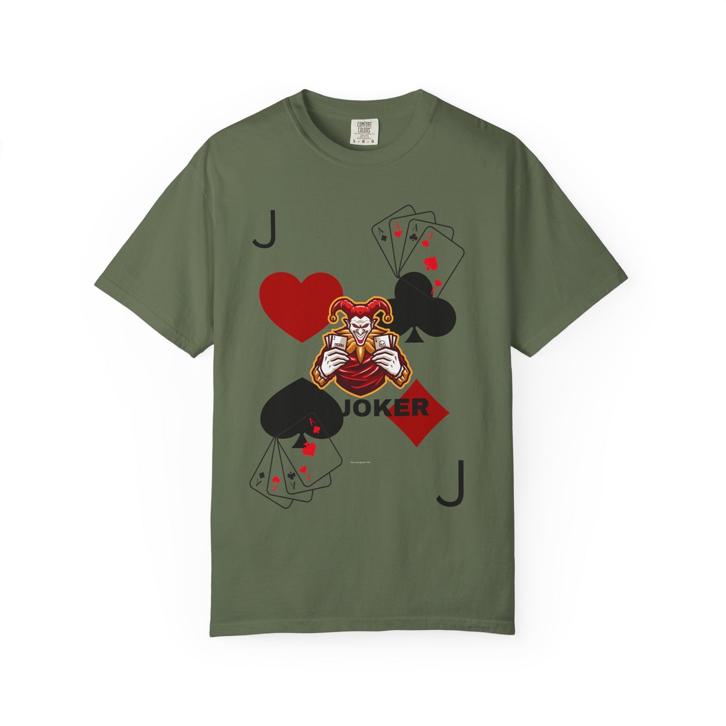 Joker Inspired Unisex Garment-Dyed T-Shirt - Perfect for Gamers, Fun Parties, Costume Events, Casual Wear, Gift Ideas