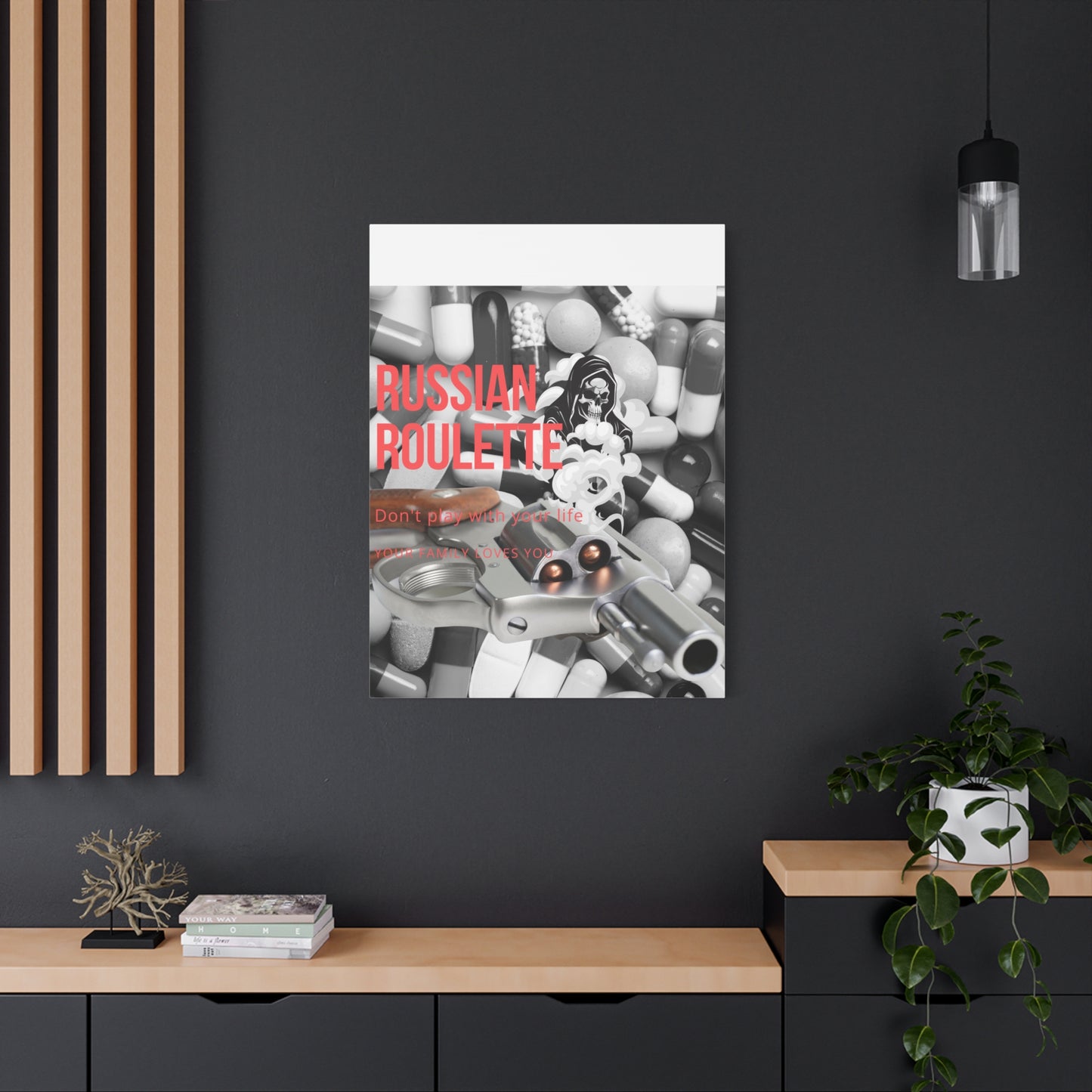 Bold Message Canvas Art, Wall Decor for Awareness, Mental Health Awareness, Home Office Decor, Unique Gift Idea