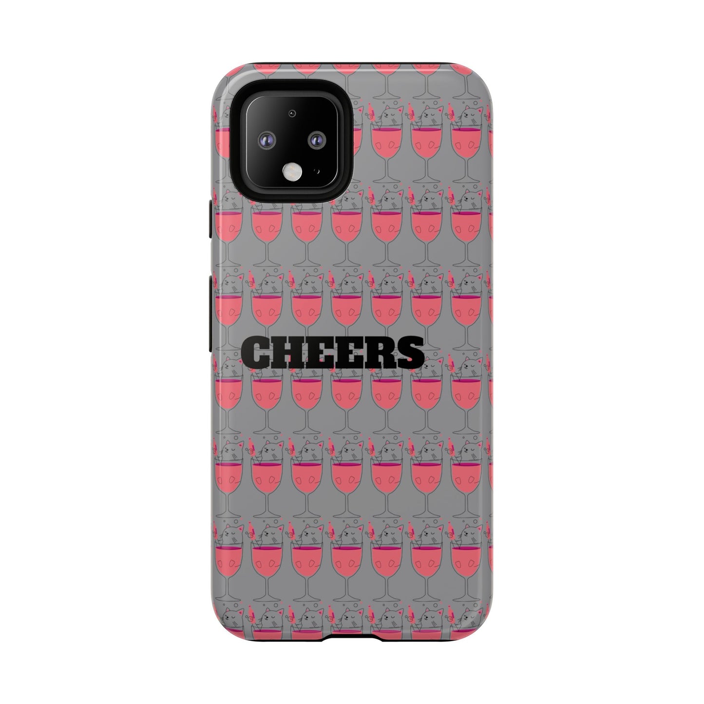 Cheers Phone Case, Fun Protective Case for Party Lovers, Gift for Birthdays, Anniversaries, Graduation, Custom Phone Cover