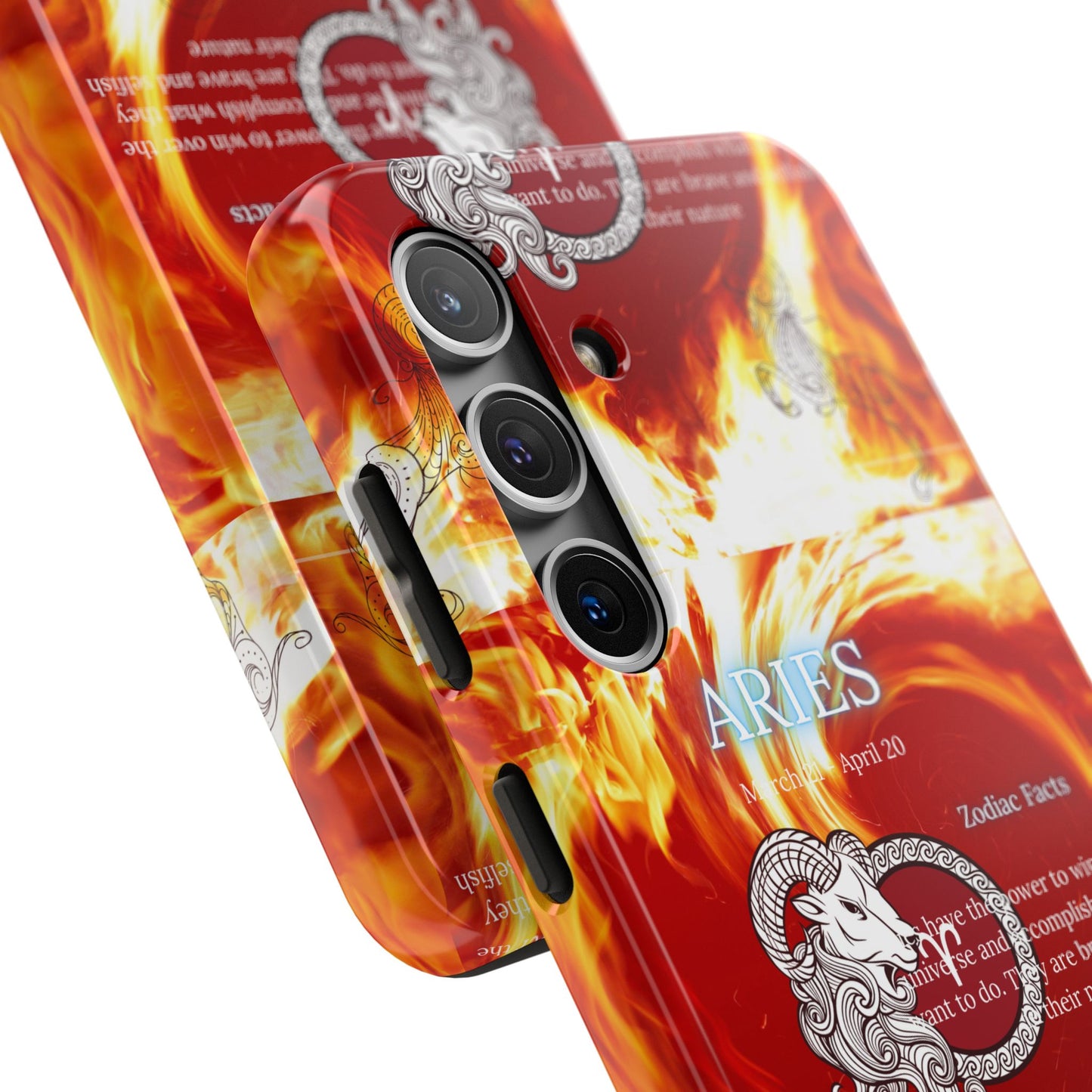 Aries Zodiac Phone Cases, Astrology, Bold Design, Gift for Her, Unique, Durable Cellphone Cover