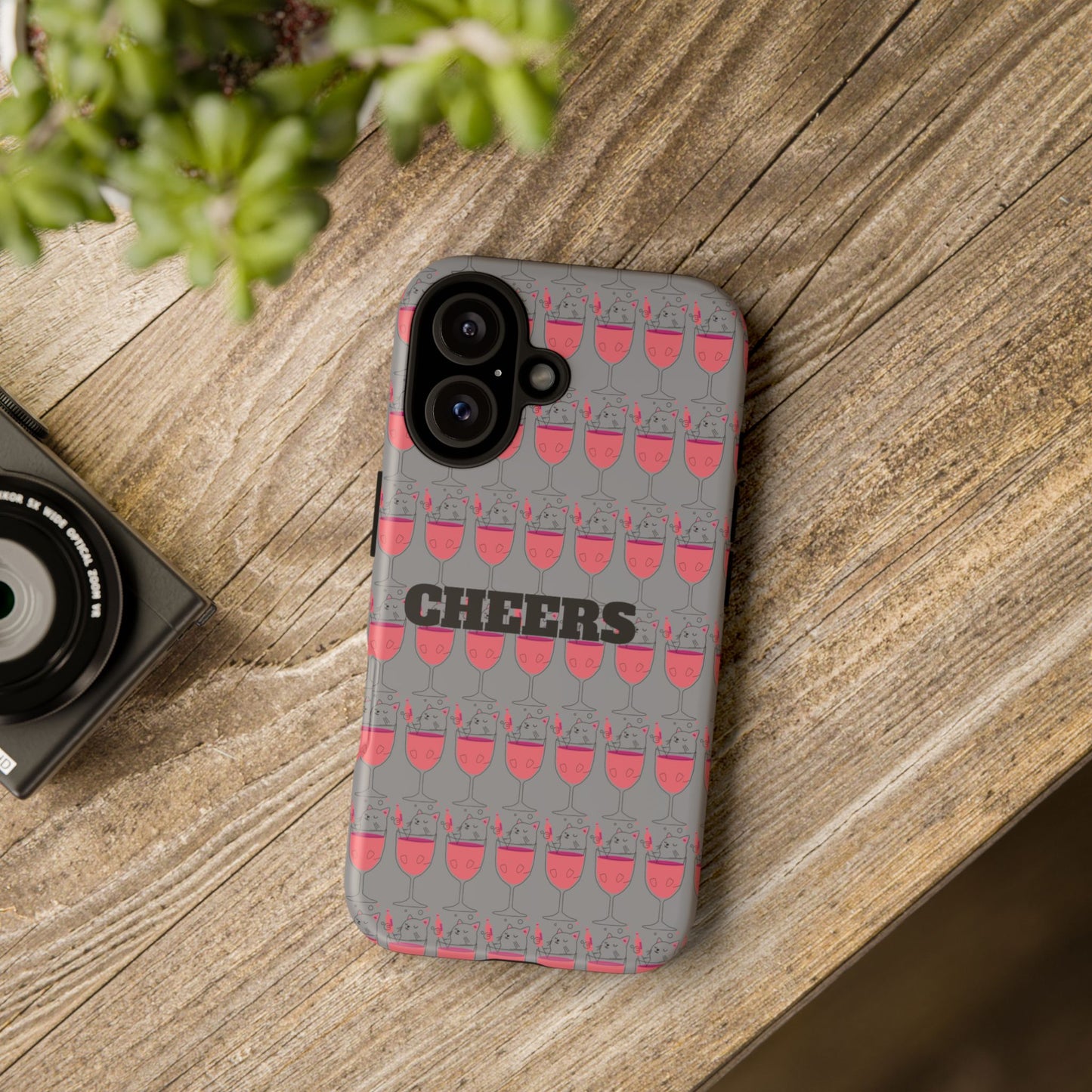 Cheers Phone Case, Fun Protective Case for Party Lovers, Gift for Birthdays, Anniversaries, Graduation, Custom Phone Cover