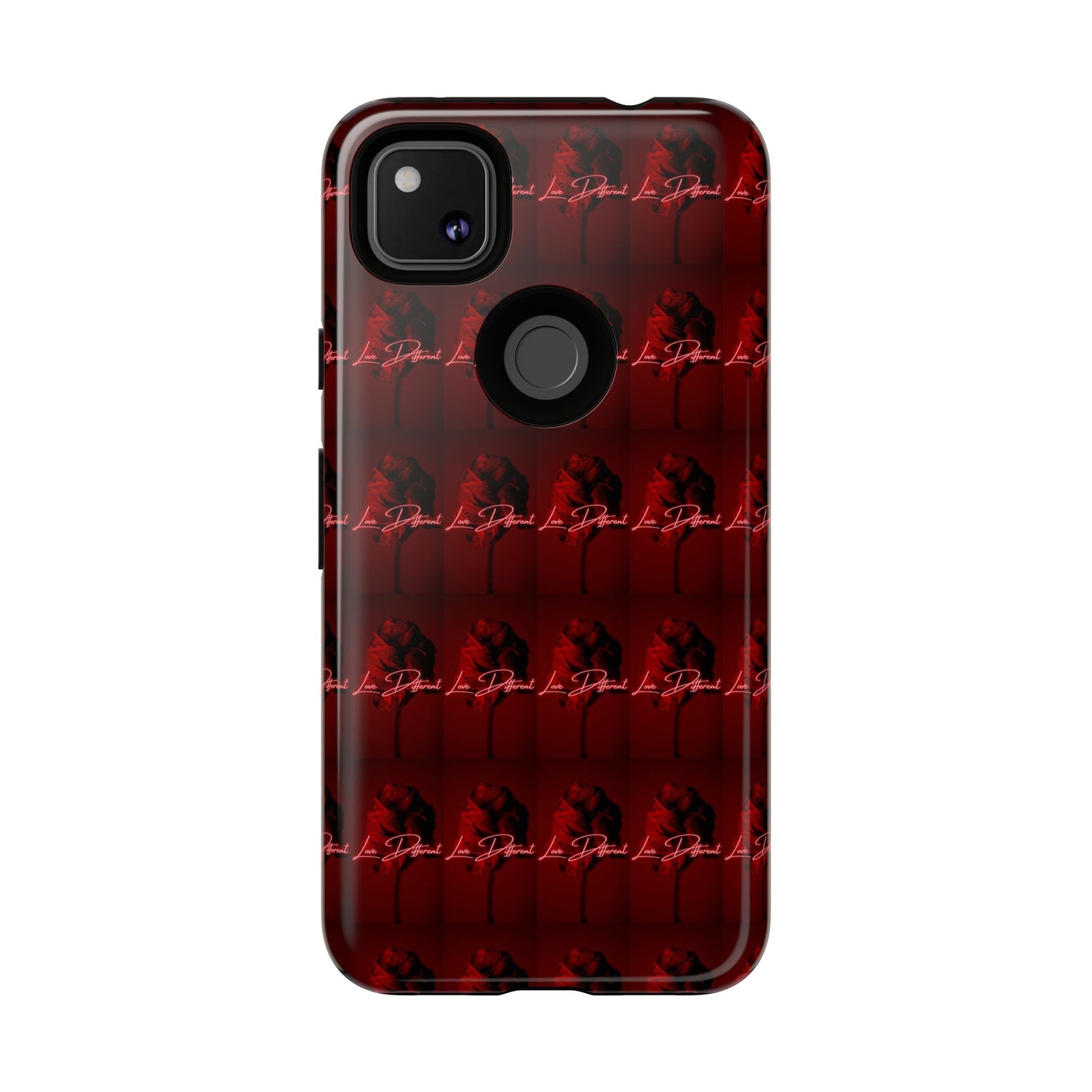 Red Patterned Phone Case | Tough Cases for Stylish Protection, Trendy Cell Cover, Unique Gifts for Tech Lovers, Modern Design